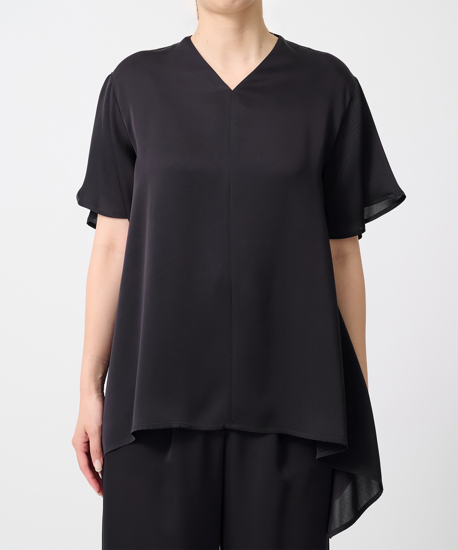 Satin Half Sleeve Blouse THE TOKYO