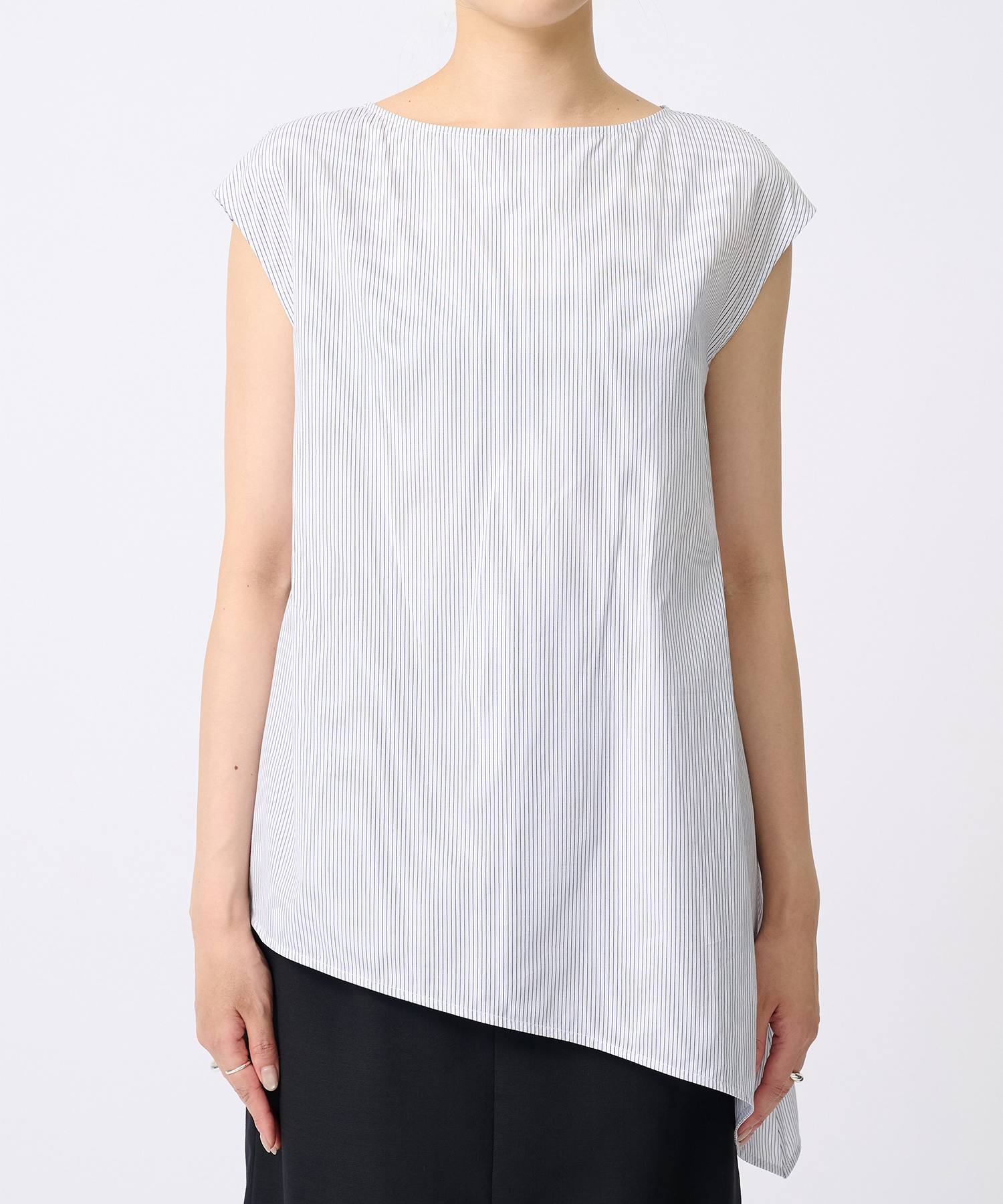 French Sleeve Asymmetry Tops THE TOKYO