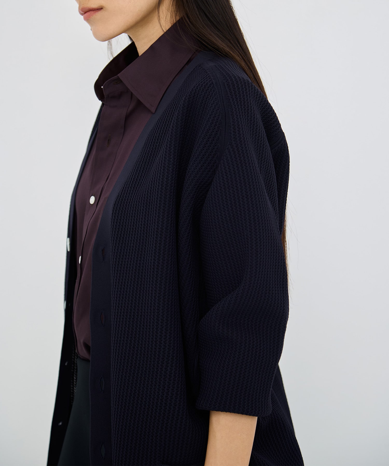 BIG KNIT V CD MESH MADISONBLUE