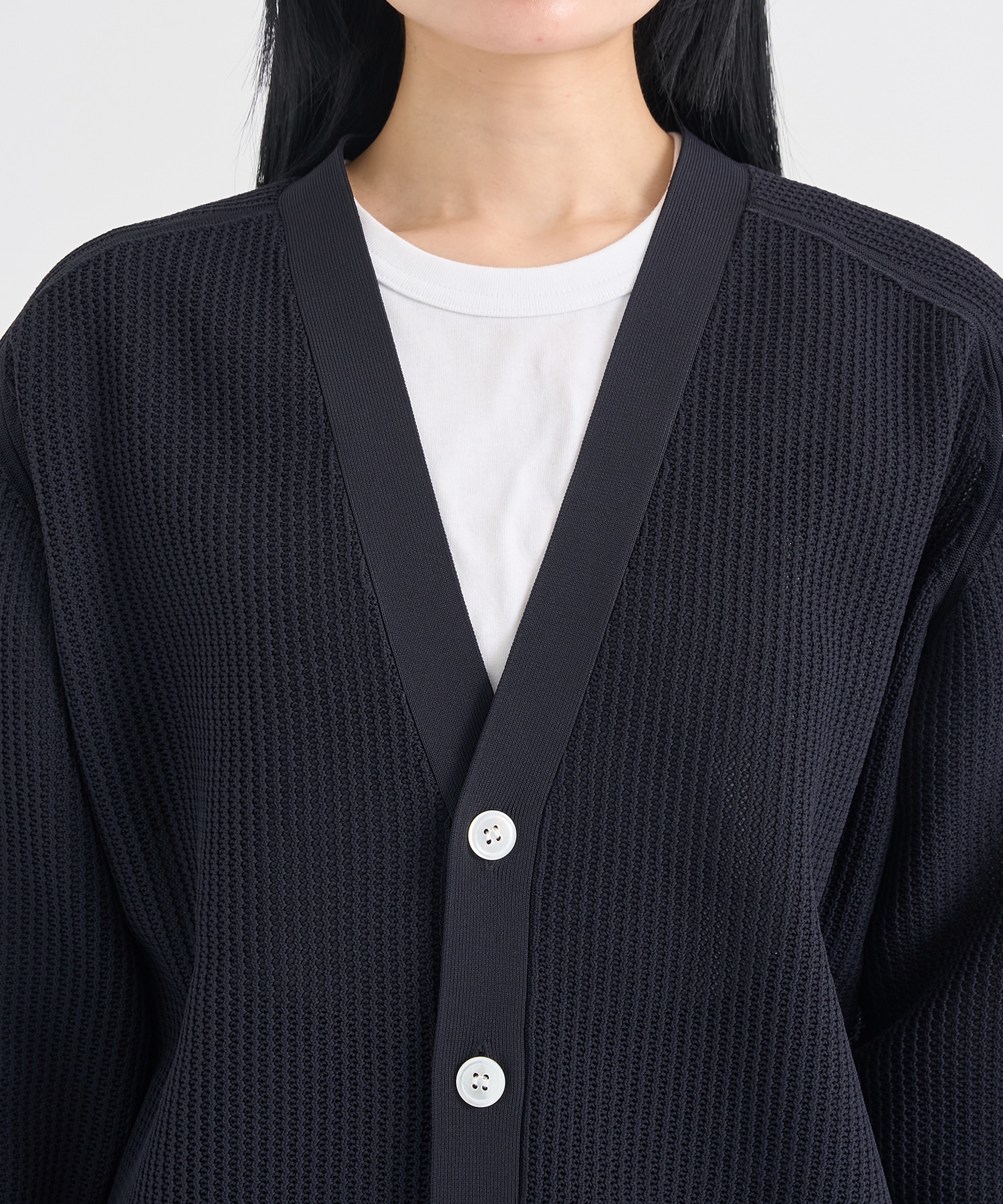 BIG KNIT V CD MESH MADISONBLUE