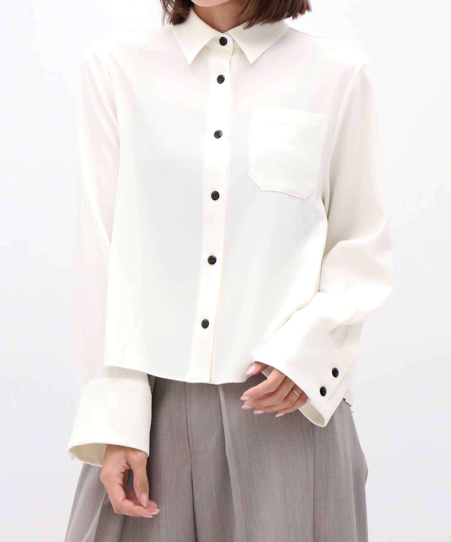 別注 Back Pleats L/S Shirt EZUMi
