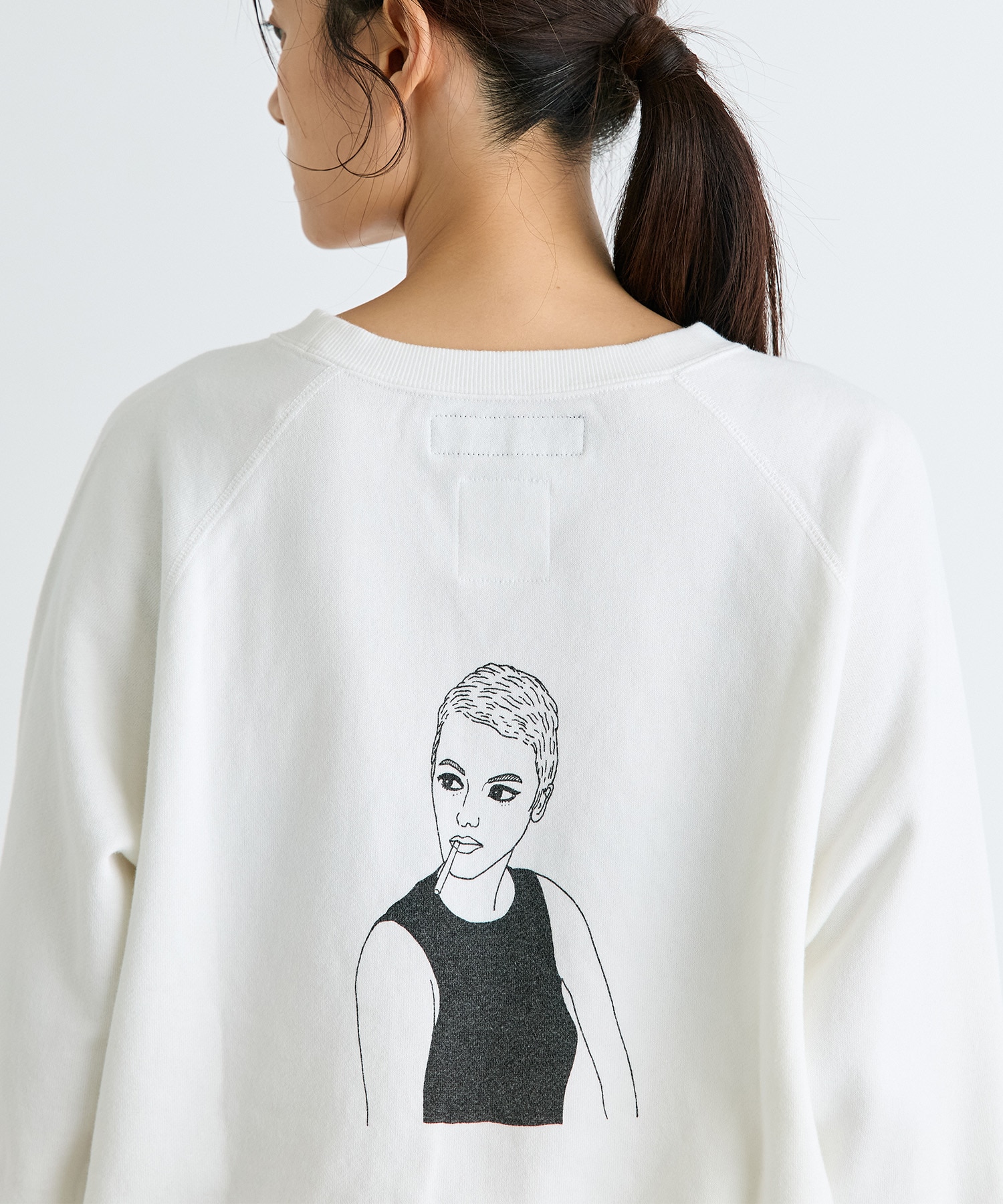 JEAN CREW NECK SWEAT MADISONBLUE