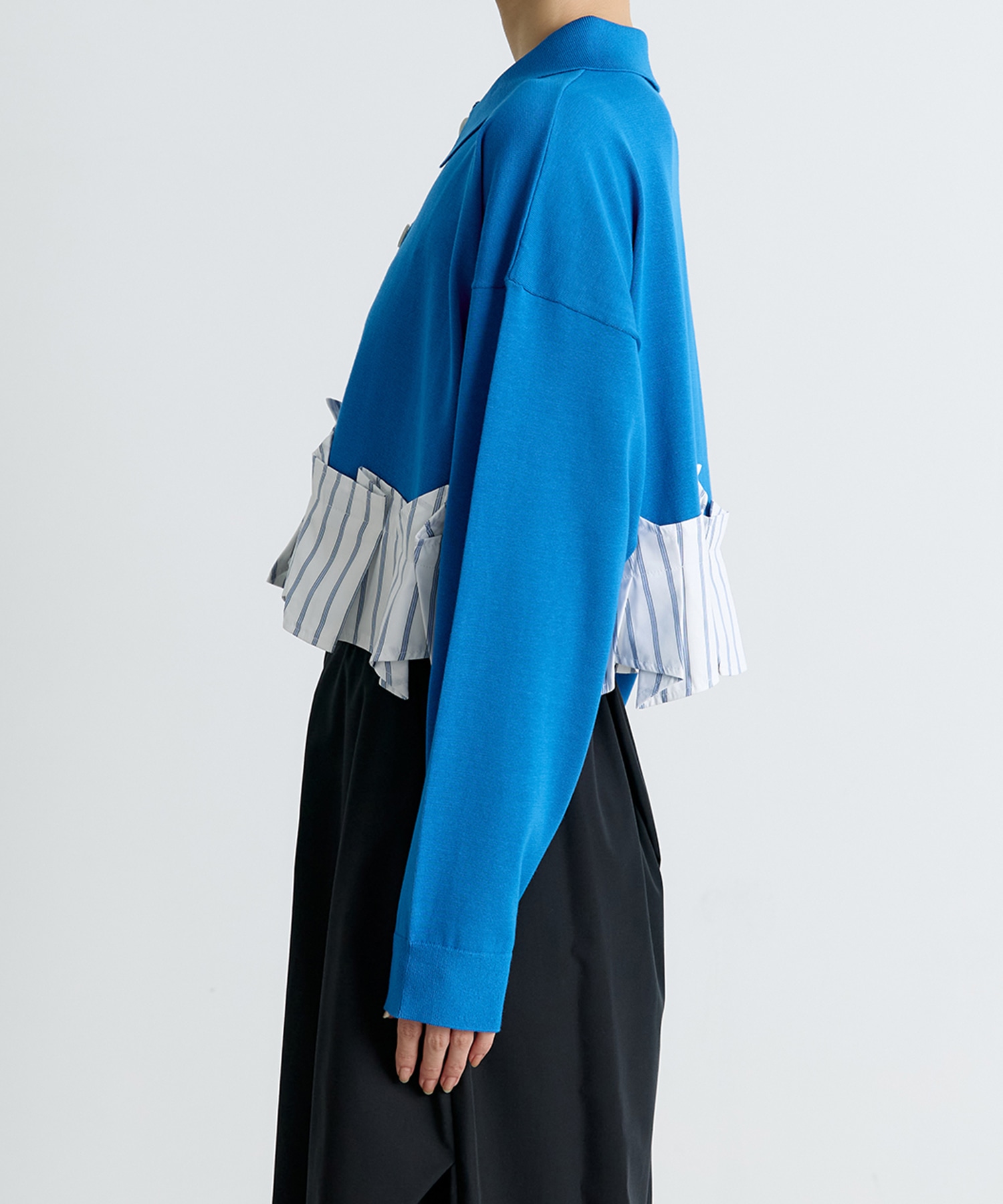 TACK DOCKING-HEM CARDIGAN ENFOLD