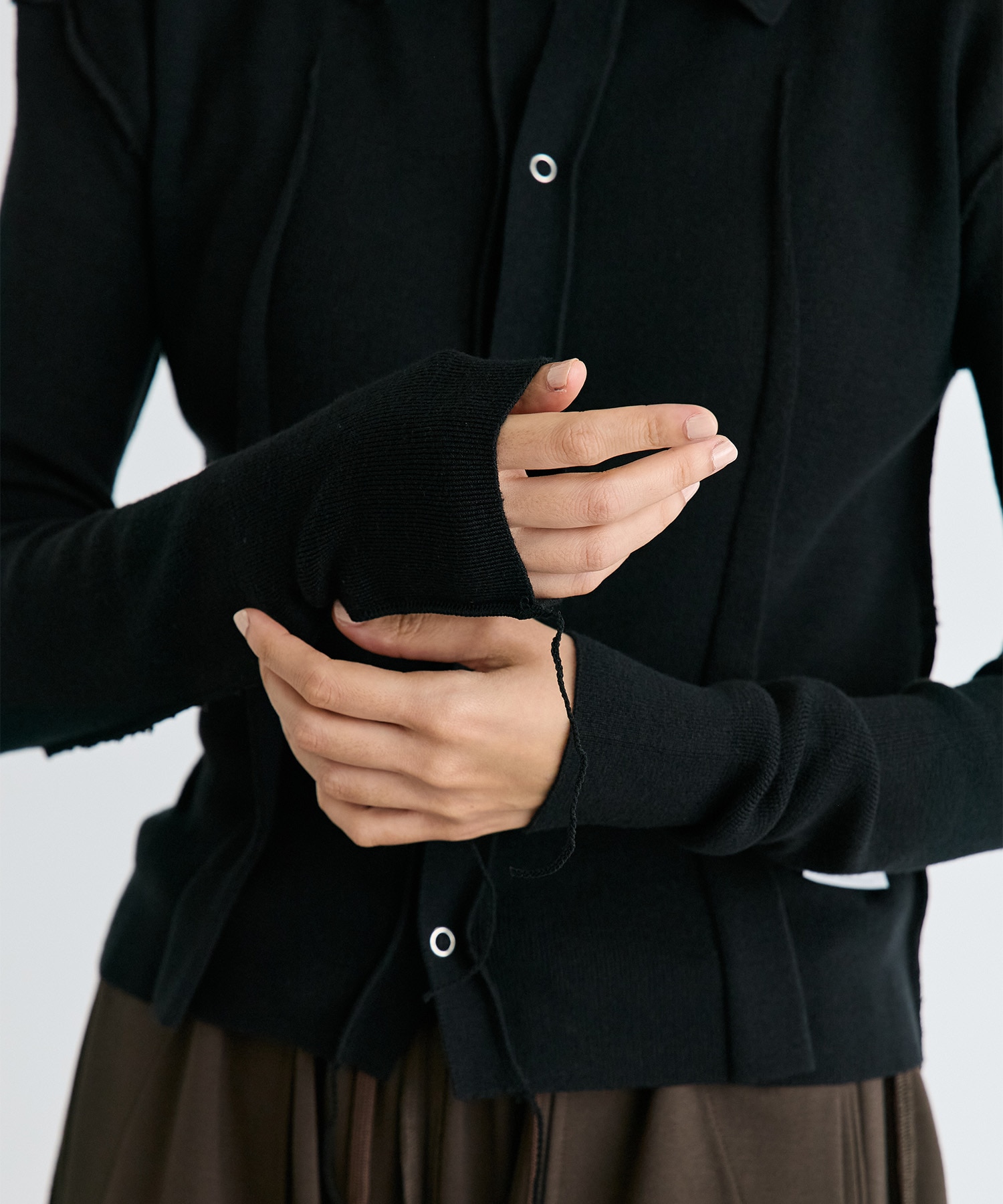 INSIDE OUT KNIT CARDIGAN Maison MIHARA YASUHIRO