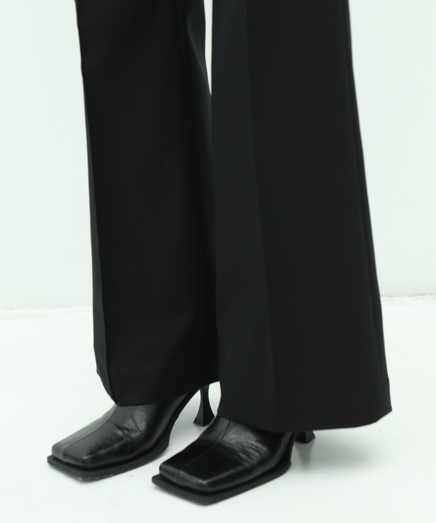 Double Cloth Slim Flare Pants CITY TOKYO