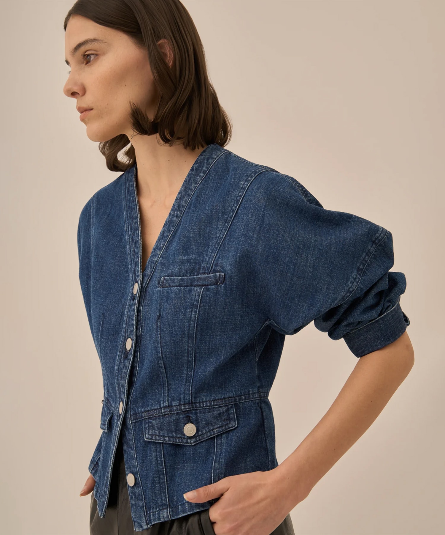 Leona denim jacket AKIRANAKA
