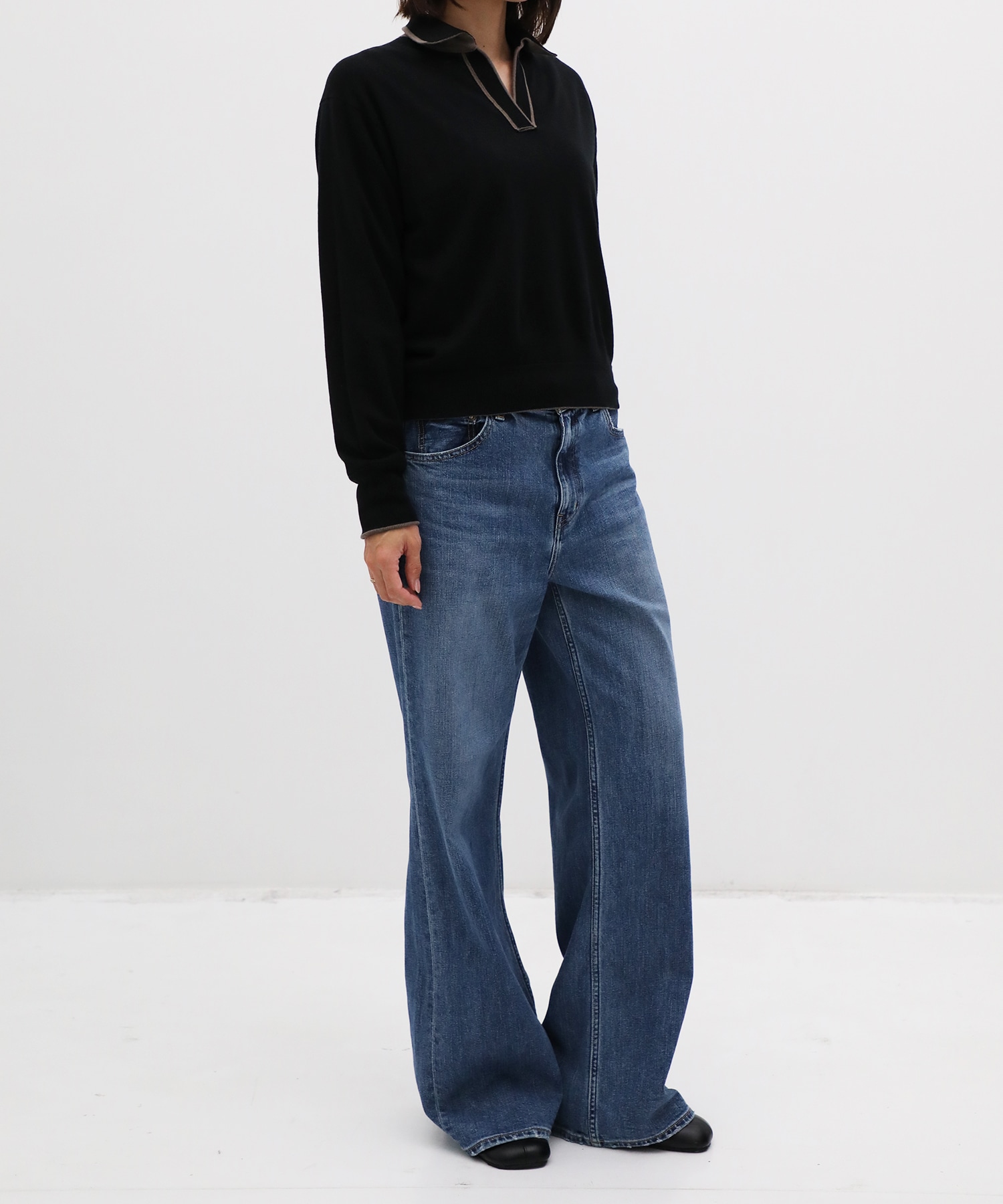 CASHMERE/SILK REVERSIBLE SKIPPER PULLOVER THE TOKYO