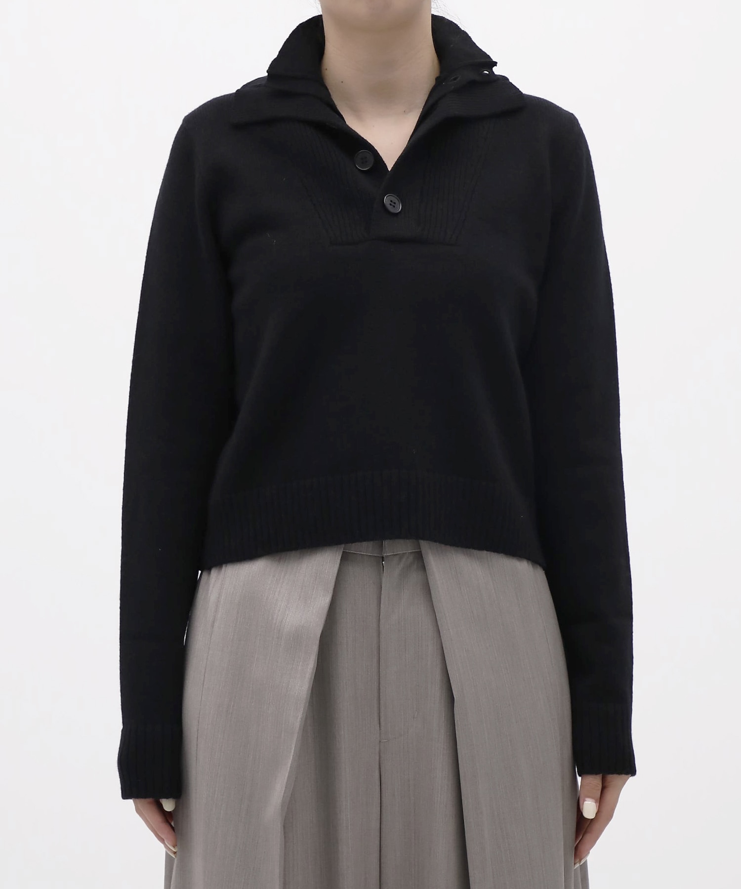 Lams Wool Knit Pullover KEISUKEYOSHIDA