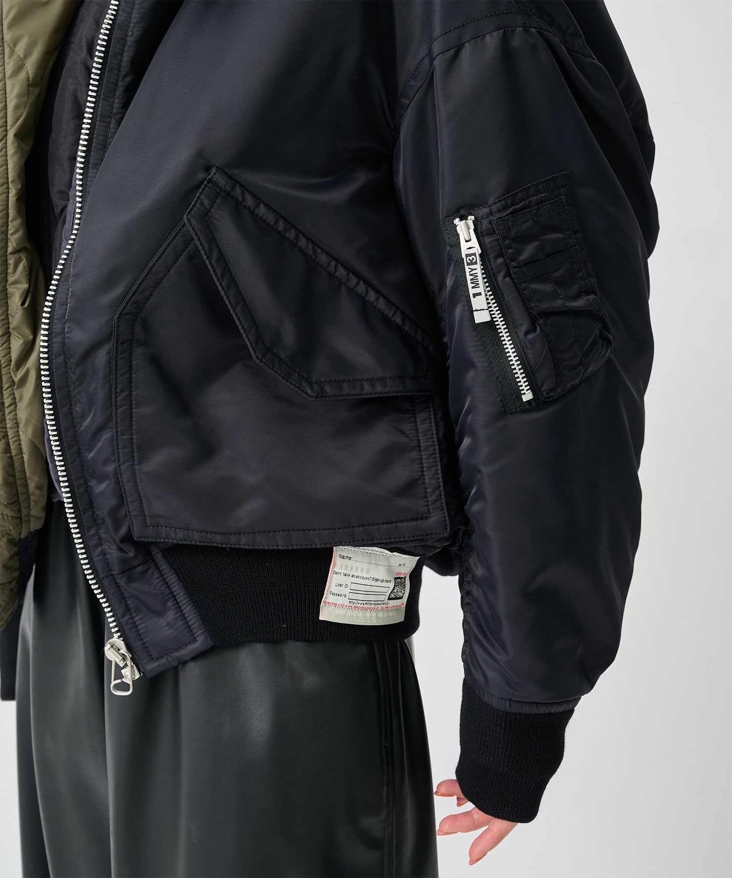 LAYERED BOMBER JACKET Maison MIHARA YASUHIRO