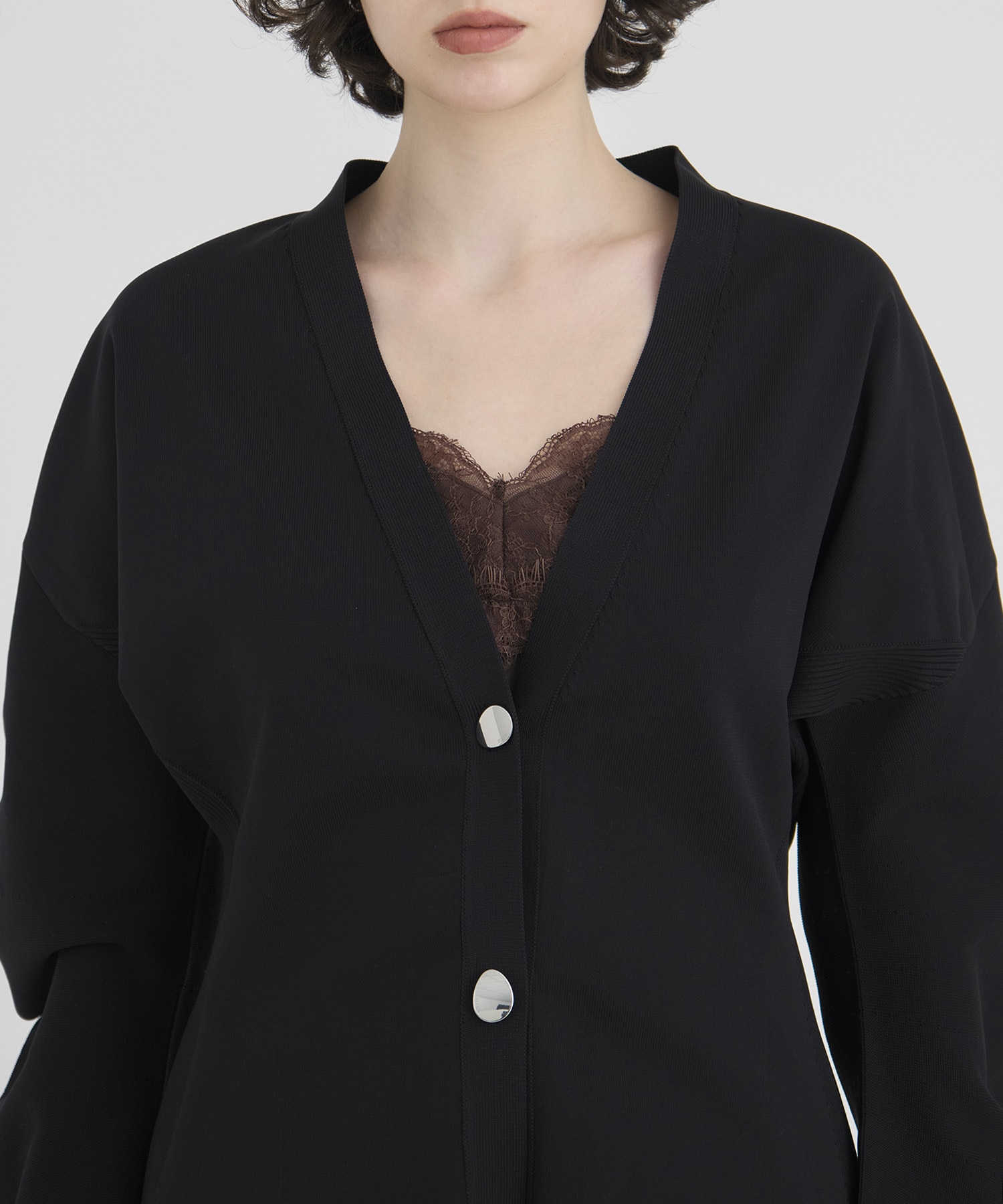 Arch Sleeve Knit Cardigan RITAN