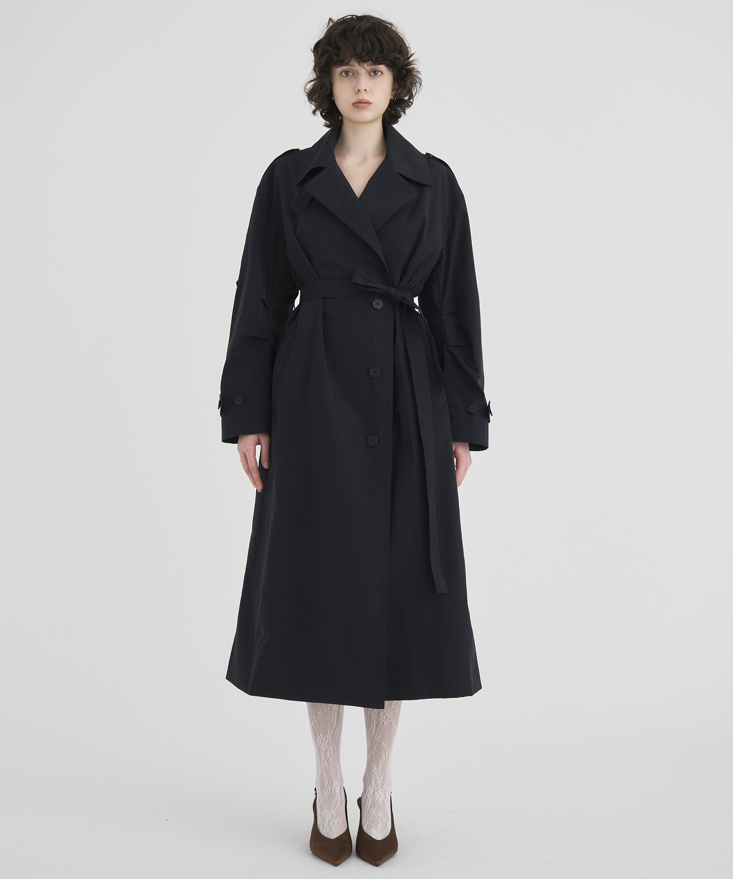Wide Lapel Trench Coat RITAN