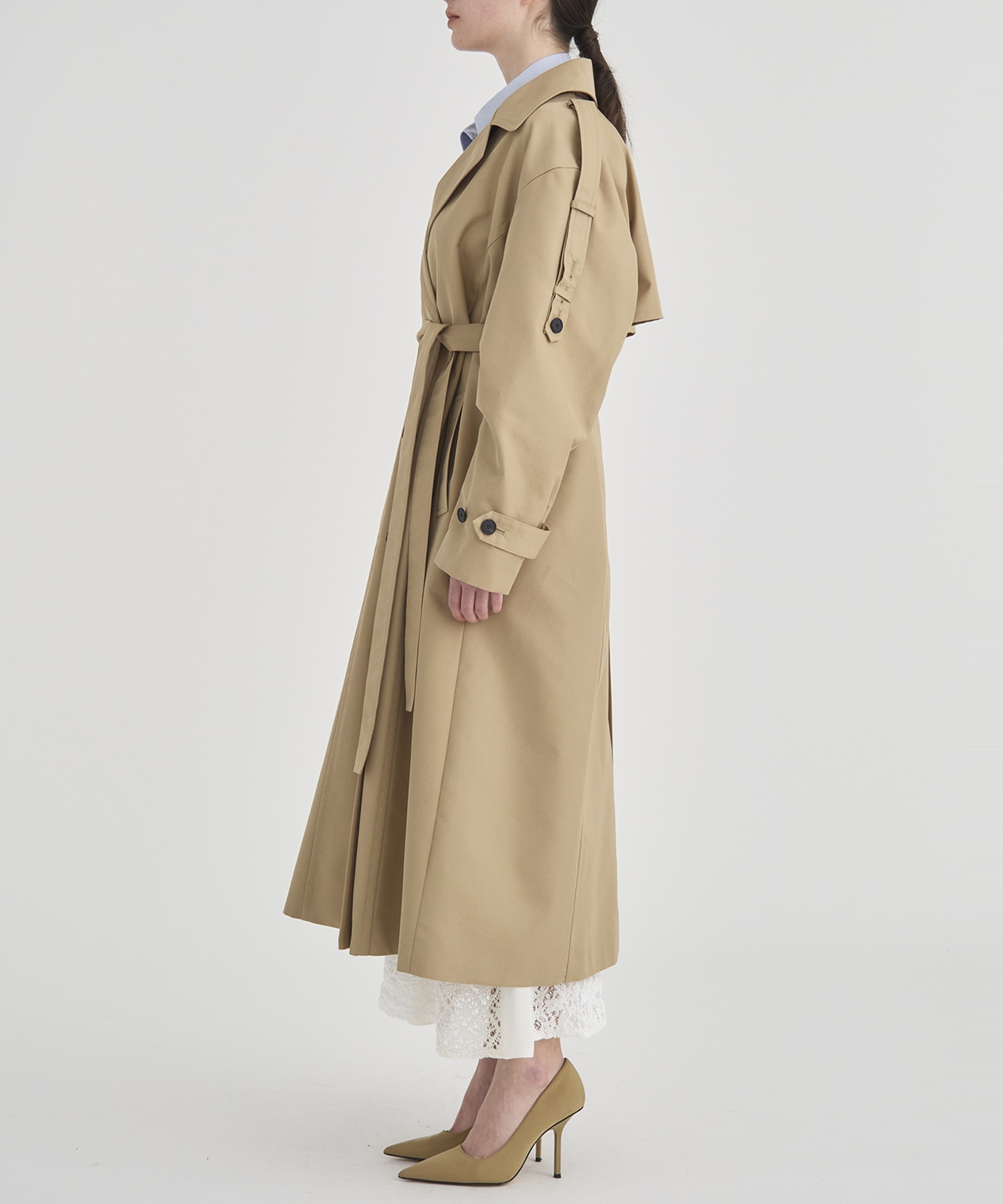 Wide Lapel Trench Coat RITAN