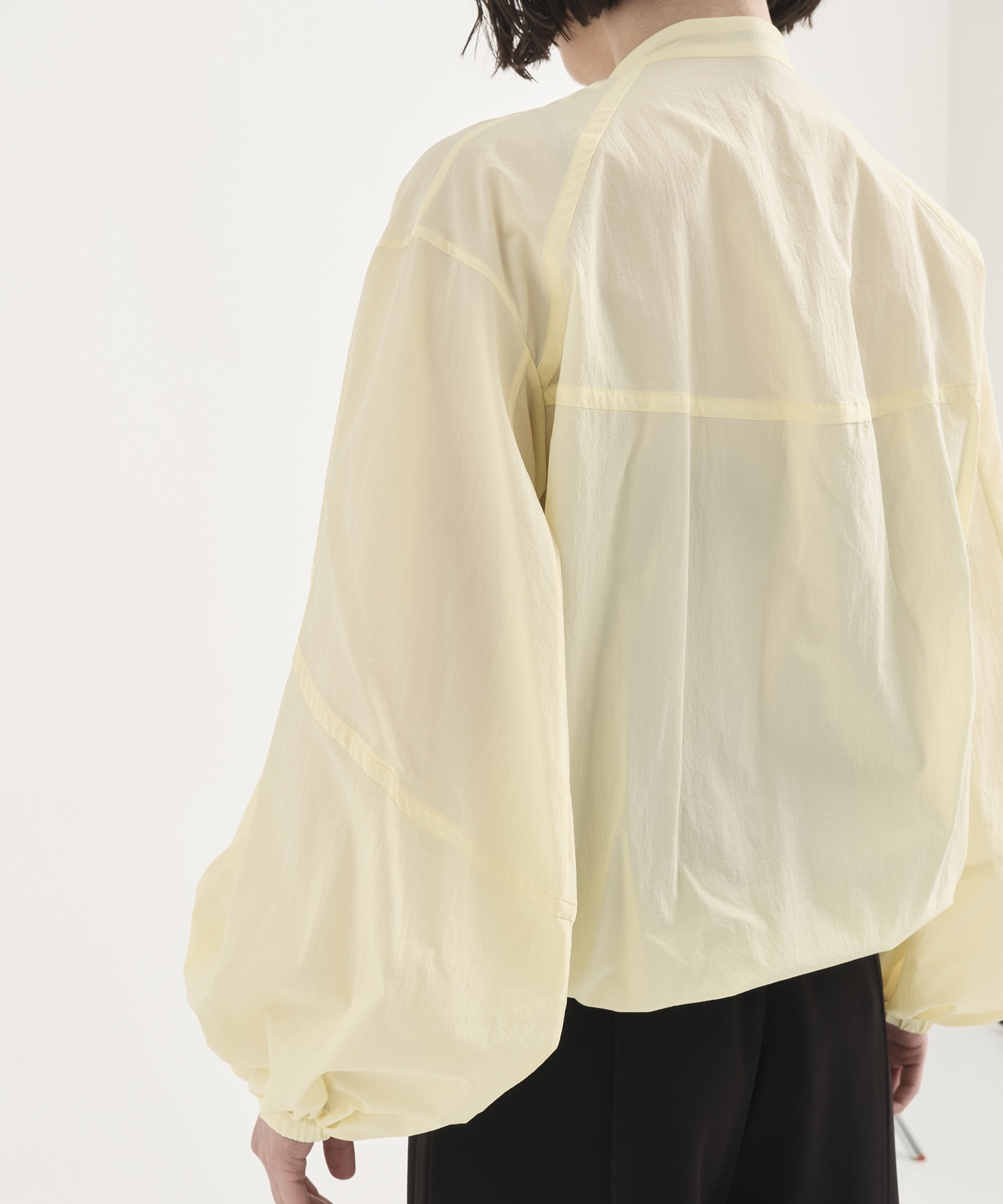 Rough Over Sheer Blouson RITAN