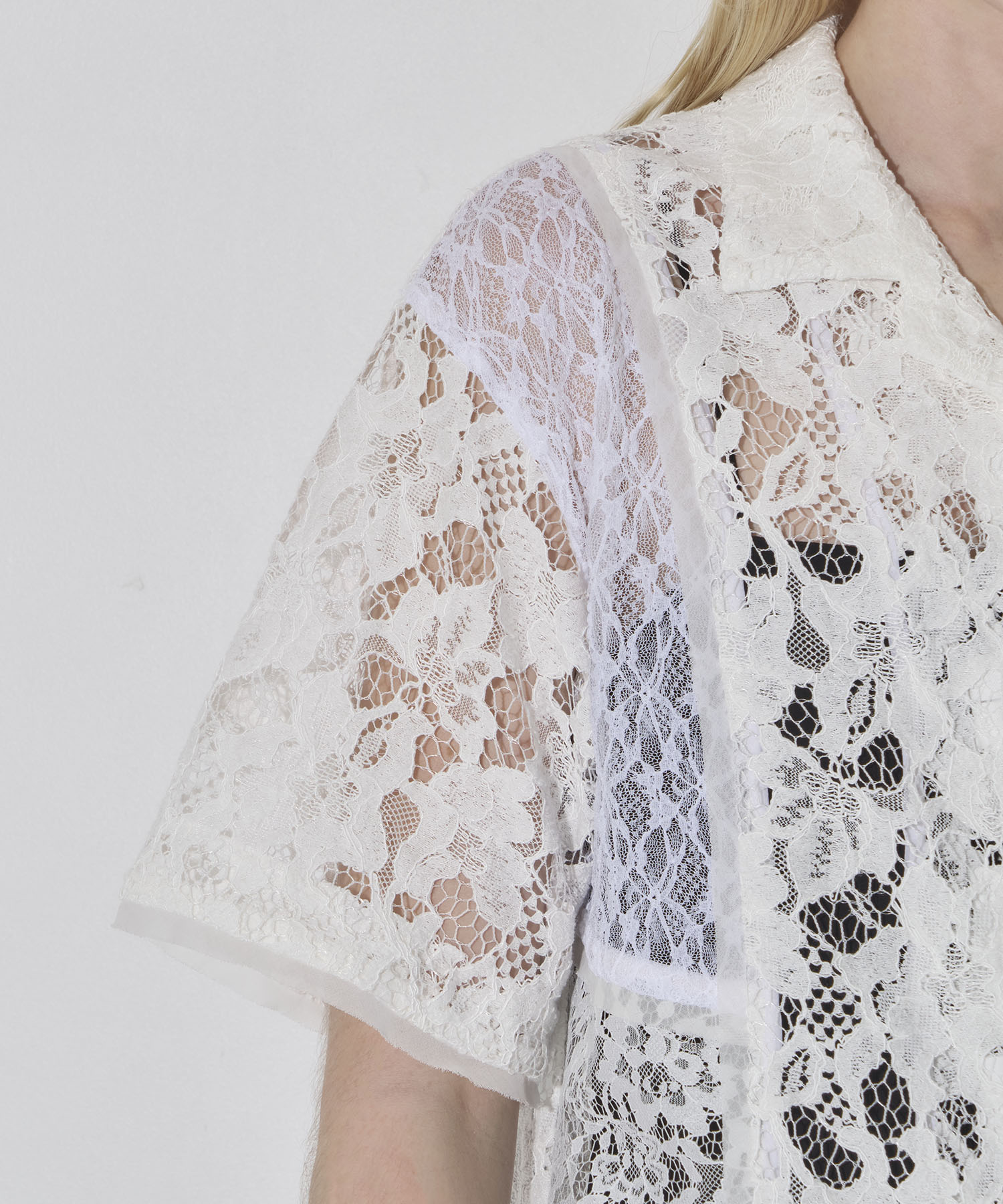 Open Collar Lace Shirts RITAN