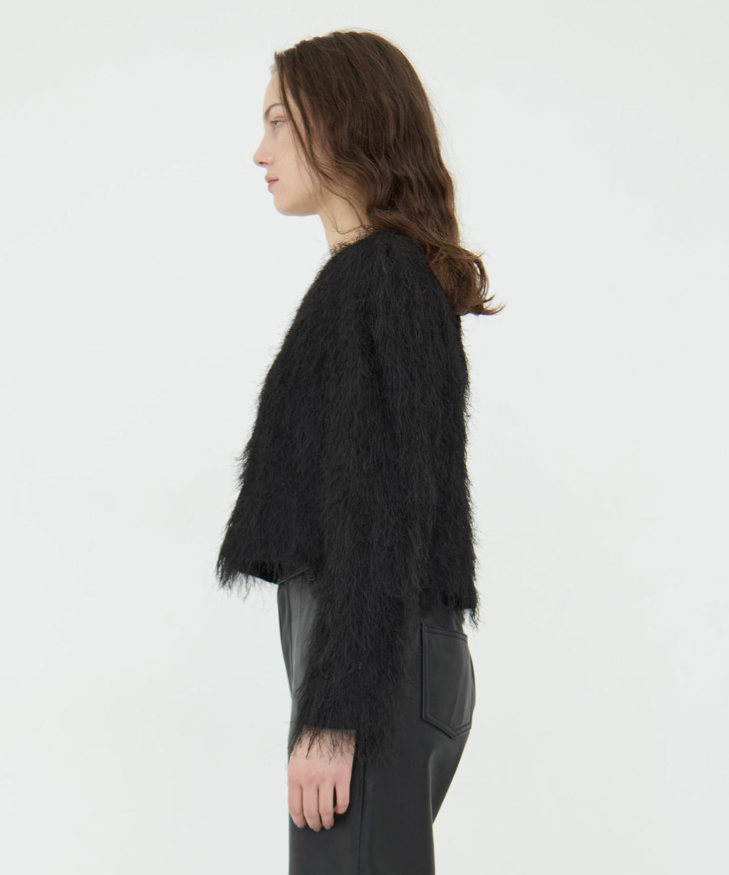 Shaggy Jacquard Tops RITAN