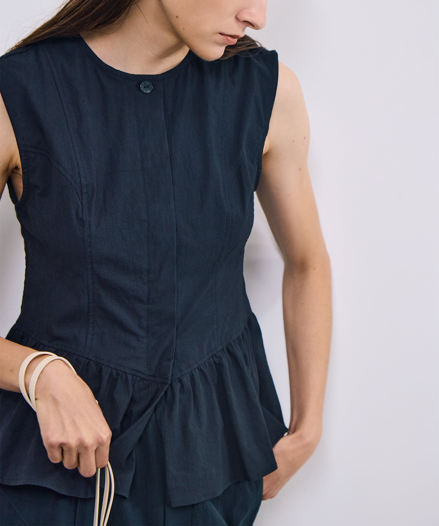 Peplum Cotton Vest RITAN