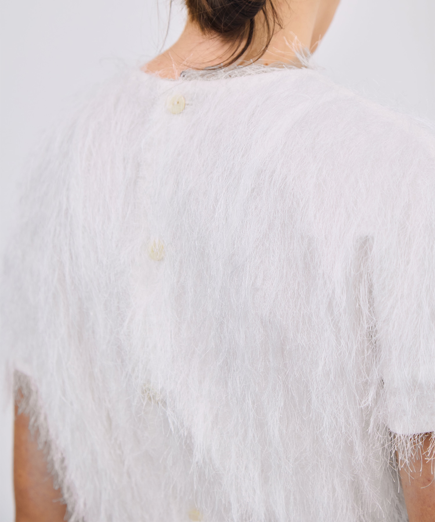 Shaggy Jacquard  T-Blouse RITAN