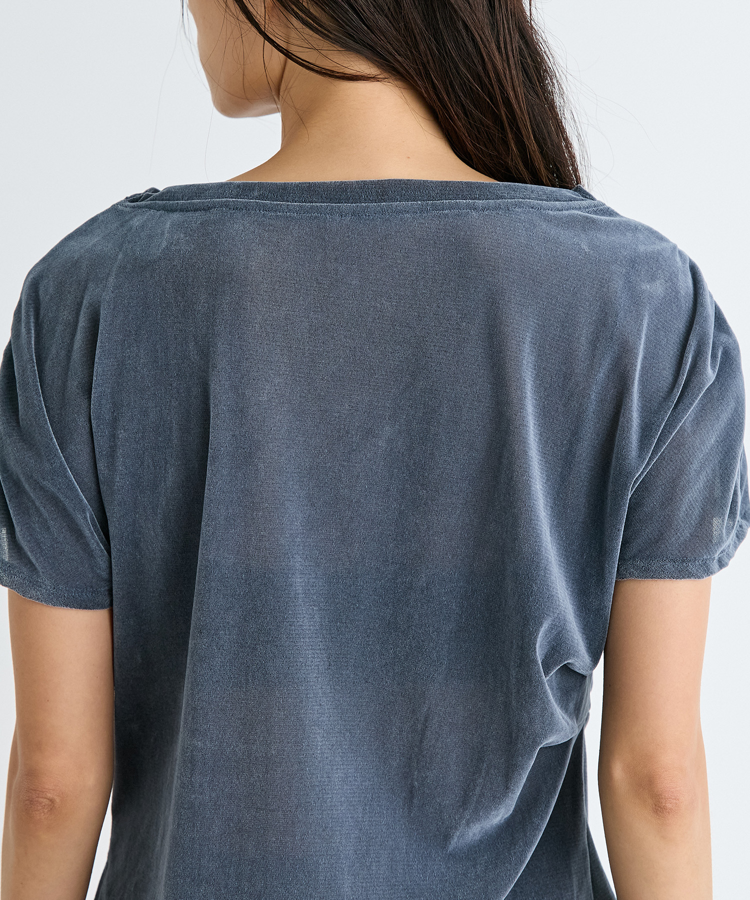 Velour One Shoulder T-Shirt RITAN