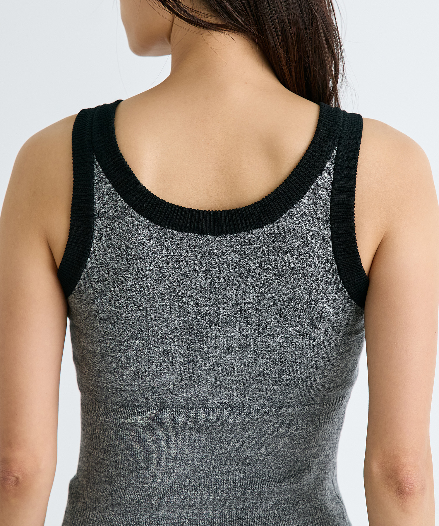 nakes Linen American Sleeve Rib Bra Tank RITAN