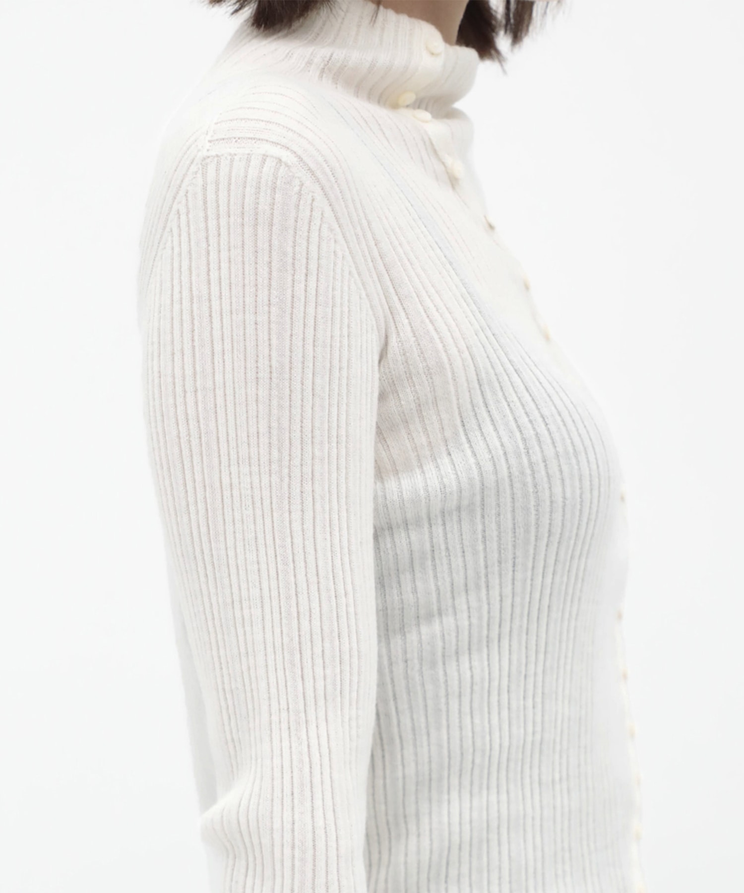 Cashmere Silk Arch Rib Knit RITAN