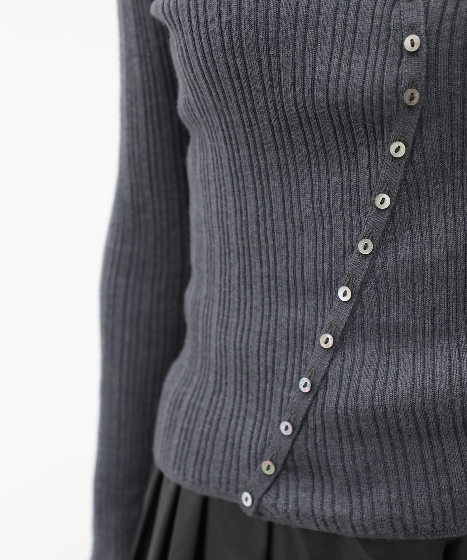 Cashmere Silk Arch Rib Knit RITAN