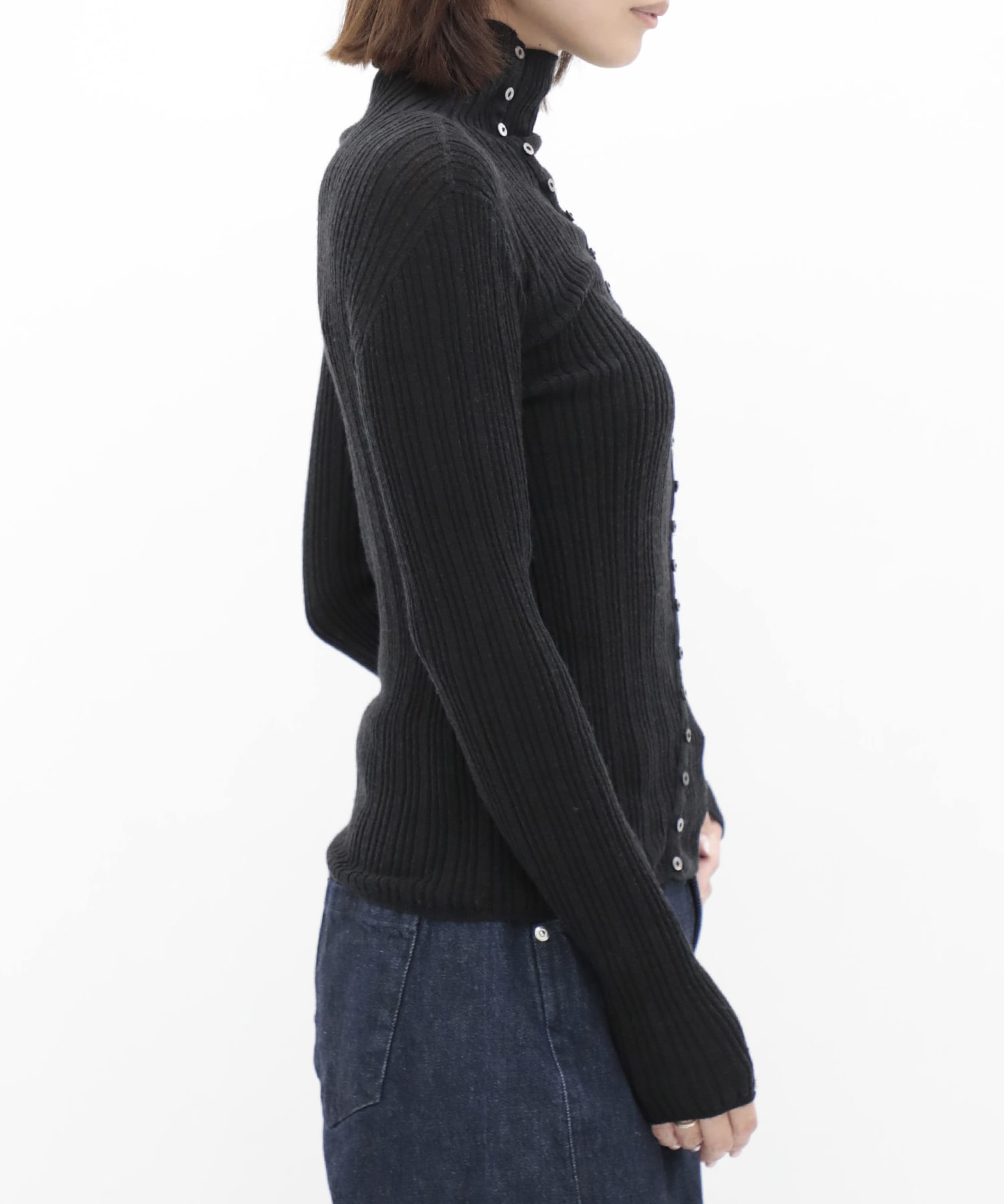 Cashmere Silk Arch Rib Knit RITAN