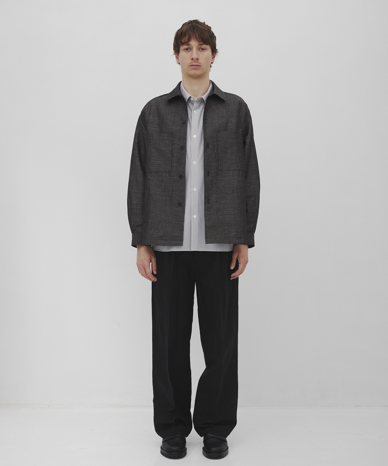 Hemp linen オーバーシャツ CITY TOKYO
