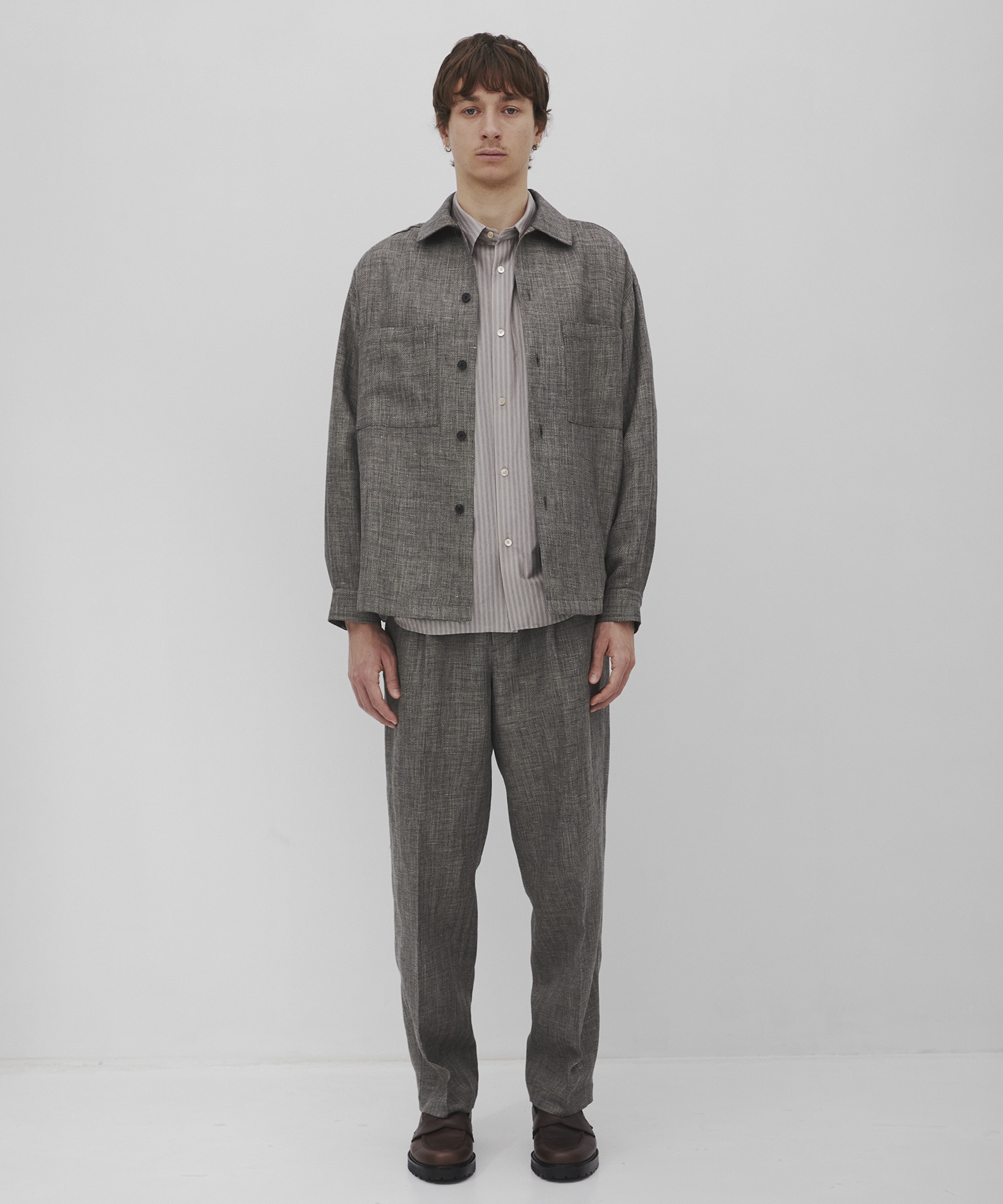 Hemp linen オーバーシャツ CITY TOKYO