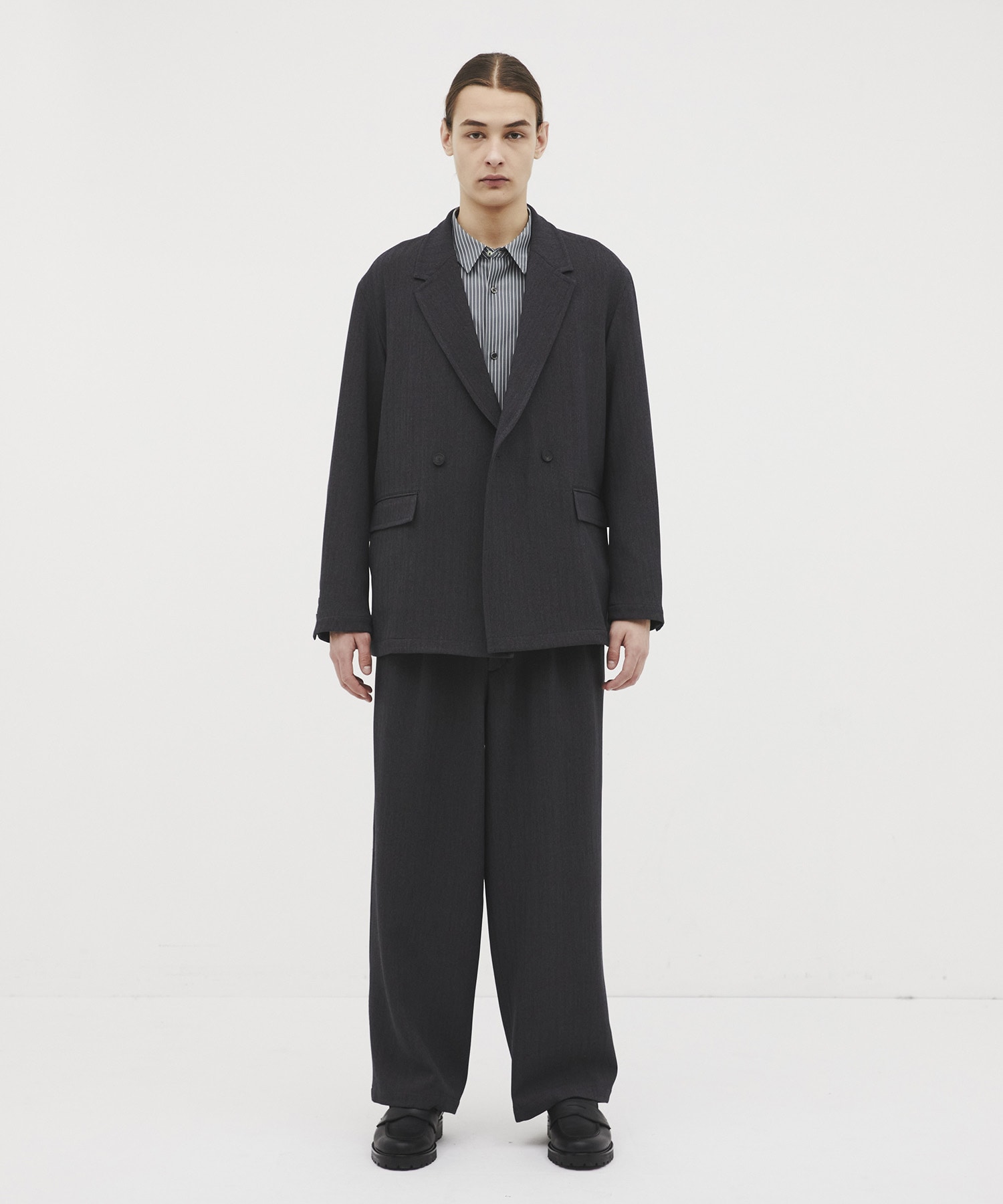 Mix herringbone ワイドパンツ CITY TOKYO