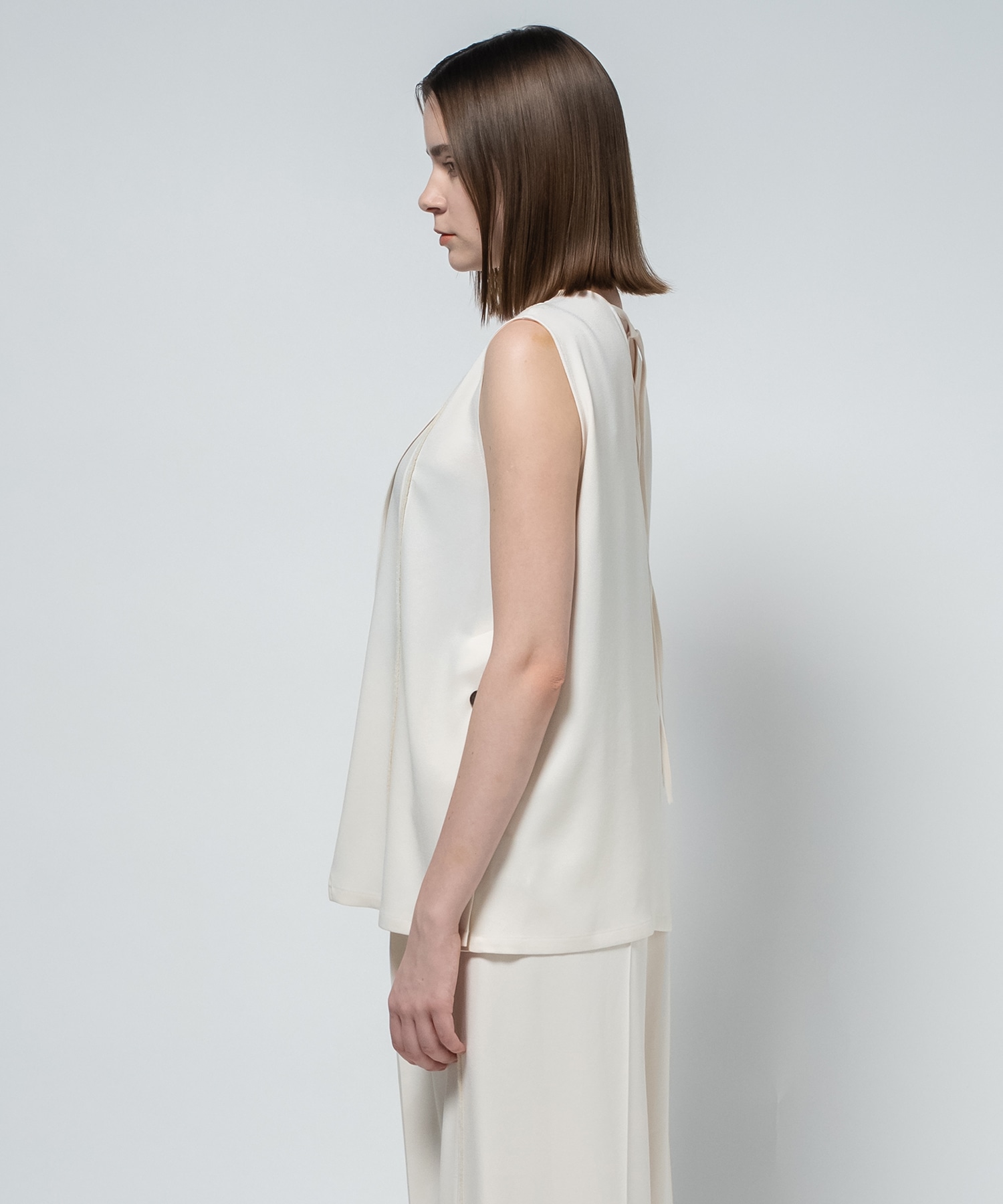 Back Satin Georgette Tops CITY TOKYO