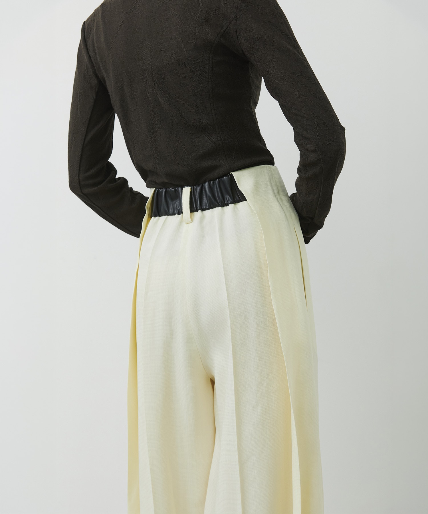 Viscose Twill Flare Trousers CITY TOKYO