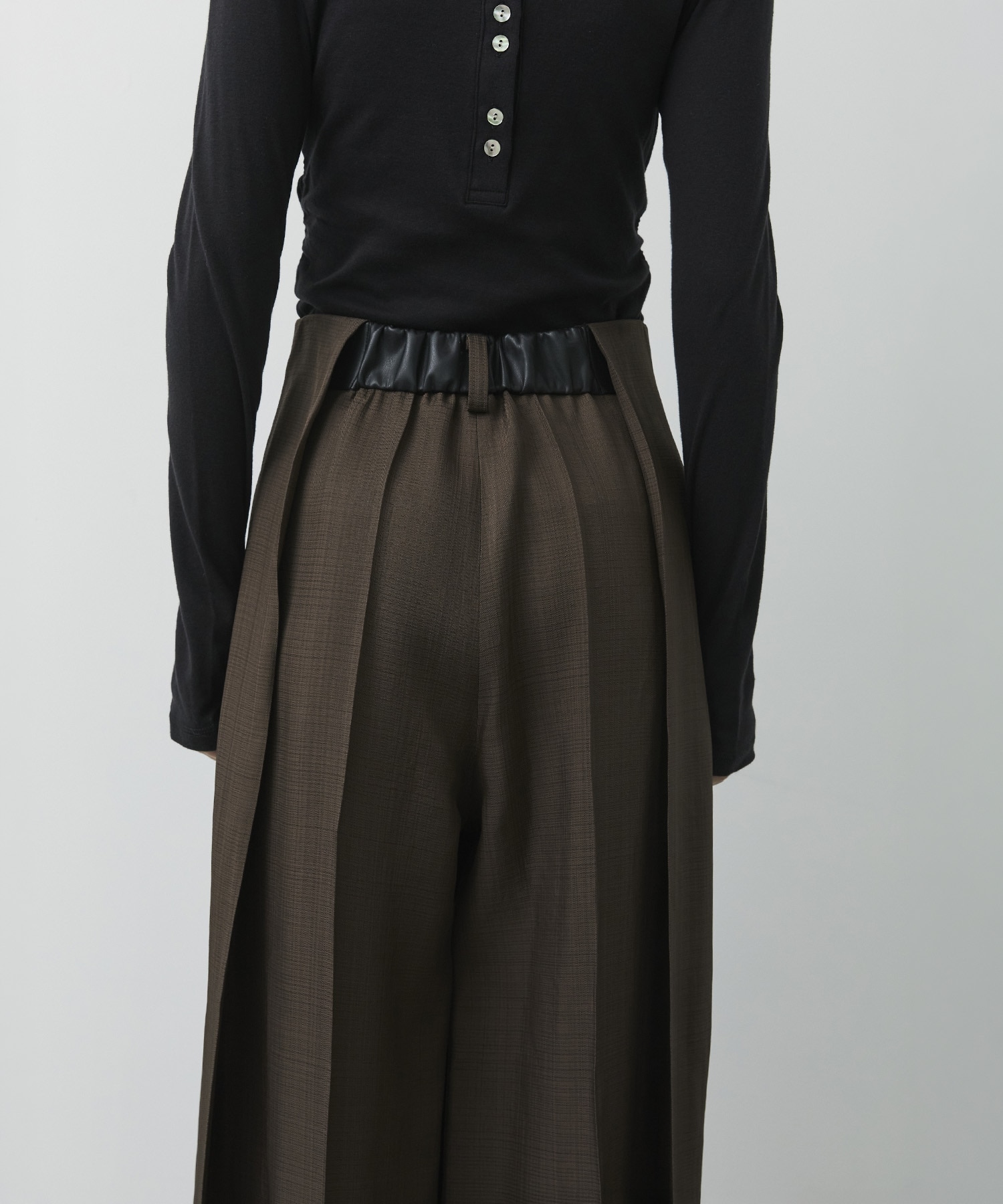 Viscose Twill Flare Trousers CITY TOKYO