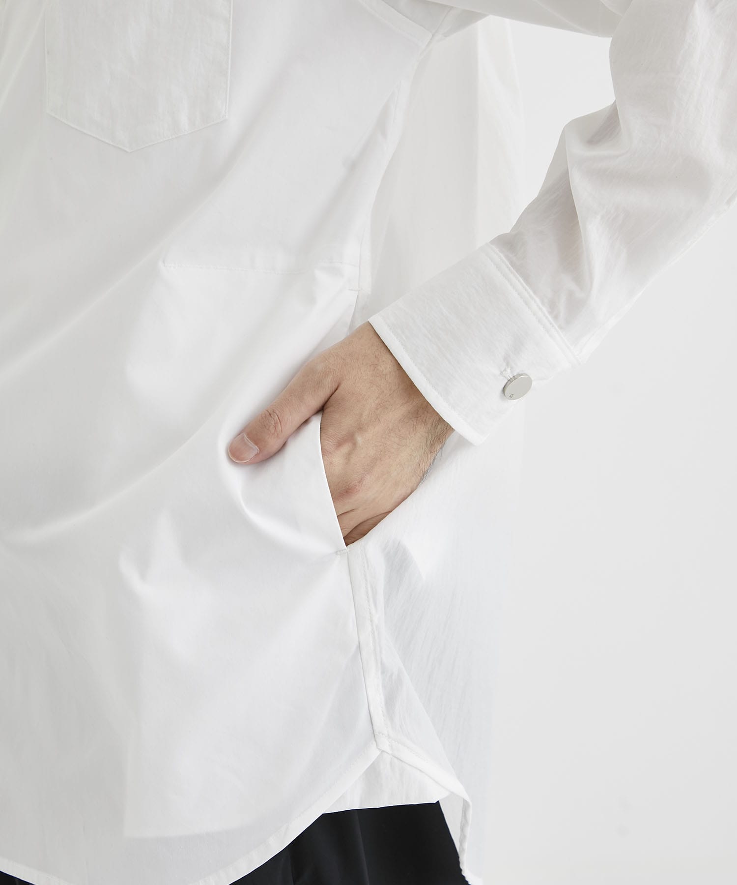 Sports Mixed Shirt (MID)(1 WHITE): th products: MEN｜THE TOKYO