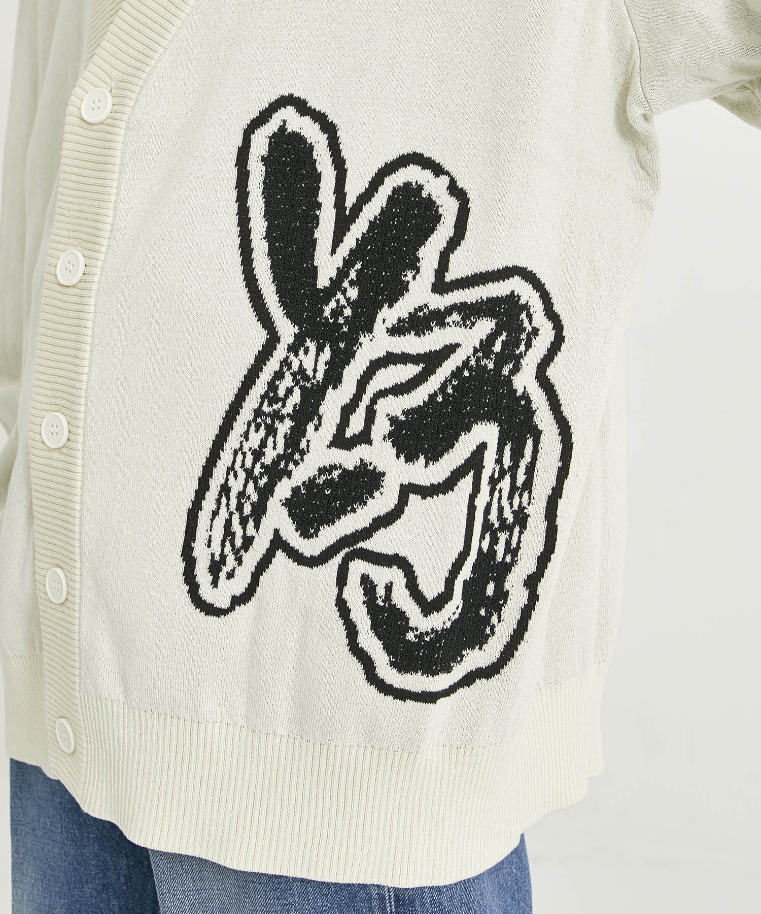 LOGO KNIT CARDIGAN(XS WHITE): Y-3: MEN｜THE TOKYO ONLINE STORE