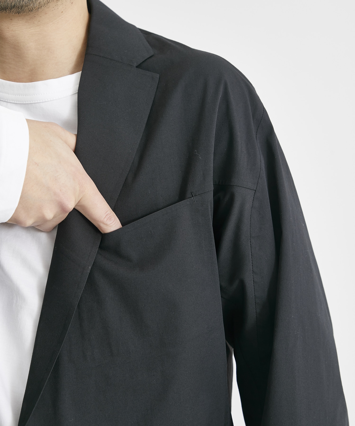 SOLOTEX LAPEL JACKET(0 BLACK): White Mountaineering: MEN｜THE