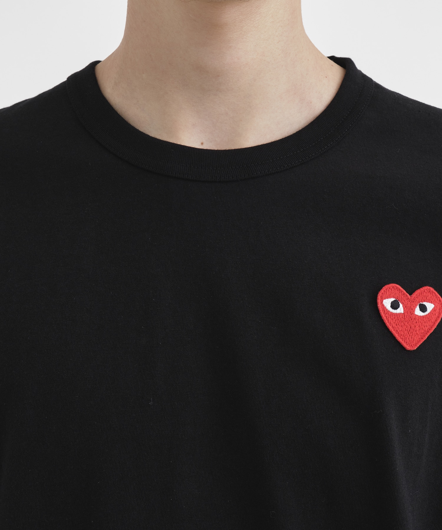 AZ-T118-051 PLAY L/S T-SHIRT RED HEART PLAY COMME des GARCONS