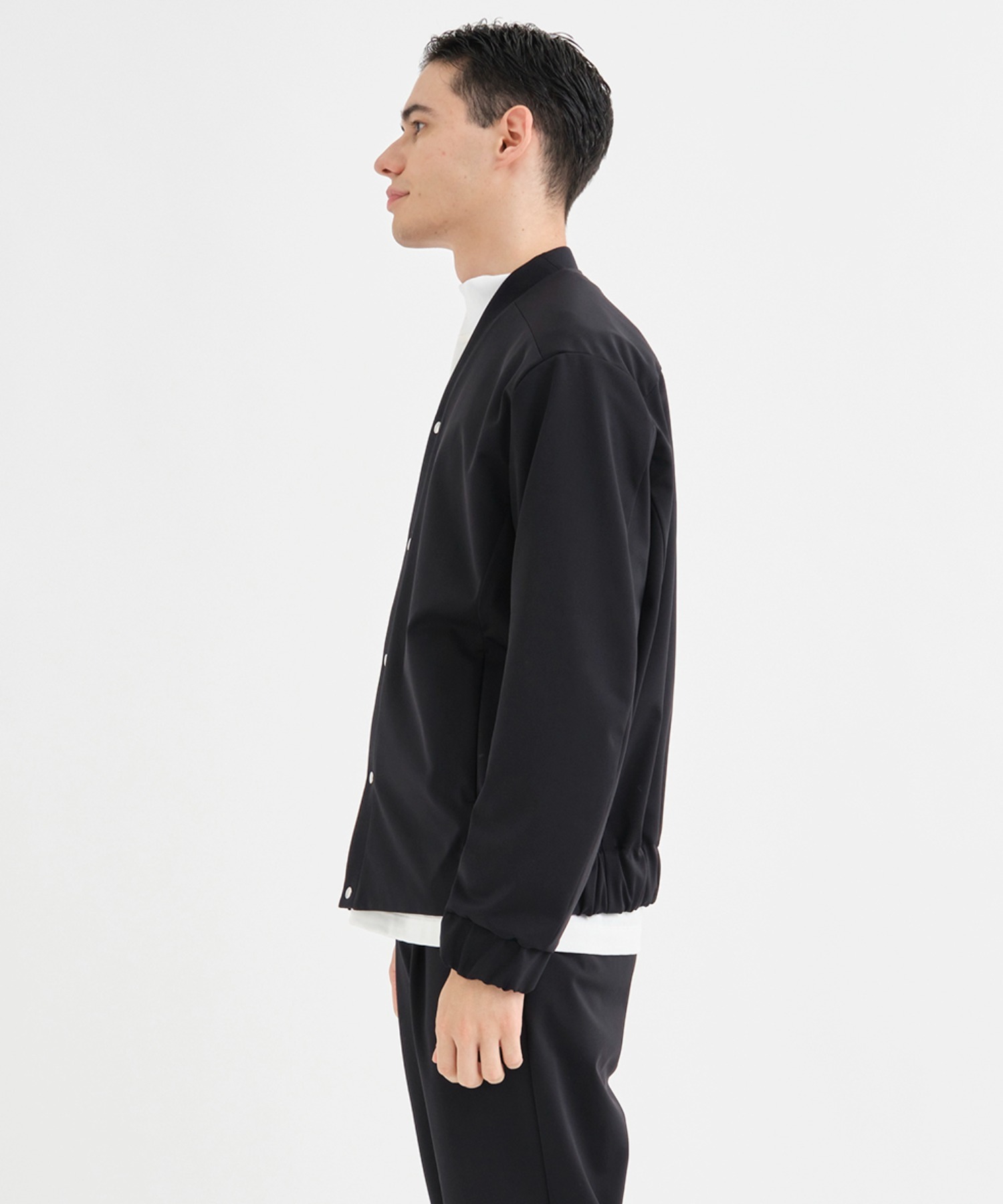 Washable High Function Jersey Snap Cardigan THE TOKYO