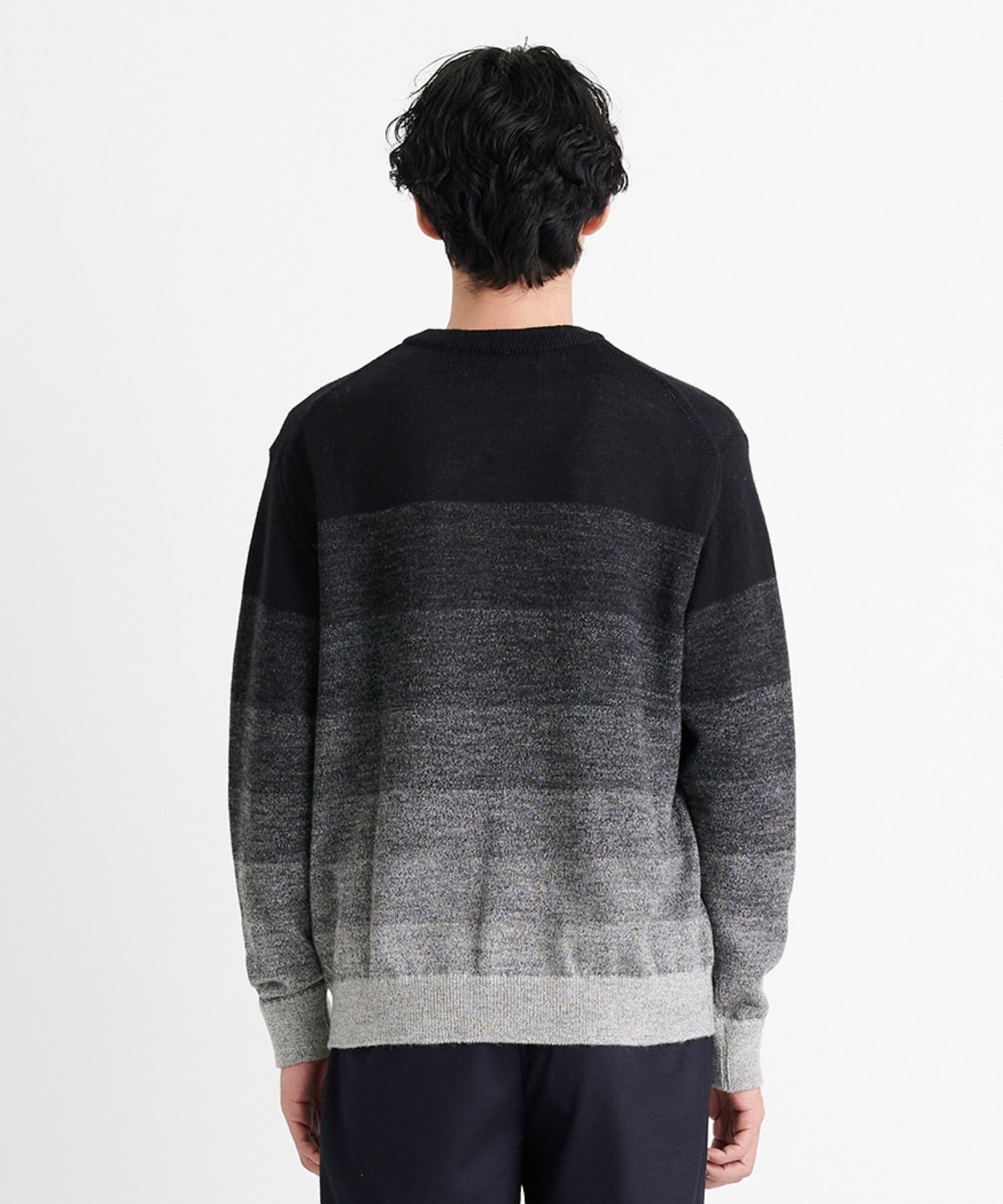 8G Gradation Knit PO(44 BLACK): THE TOKYO: MEN｜THE TOKYO ONLINE STORE