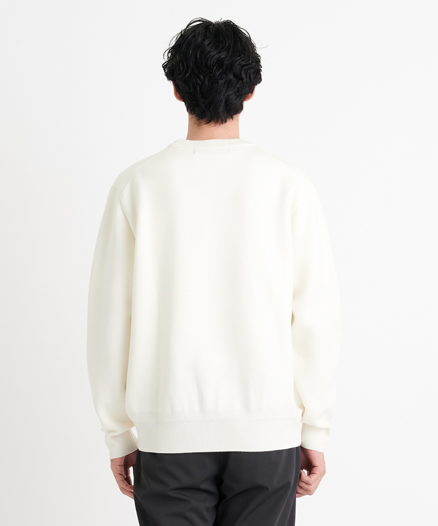 12G Ultimate Crew Neck Knit PO(44 WHITE): THE TOKYO: MEN｜THE