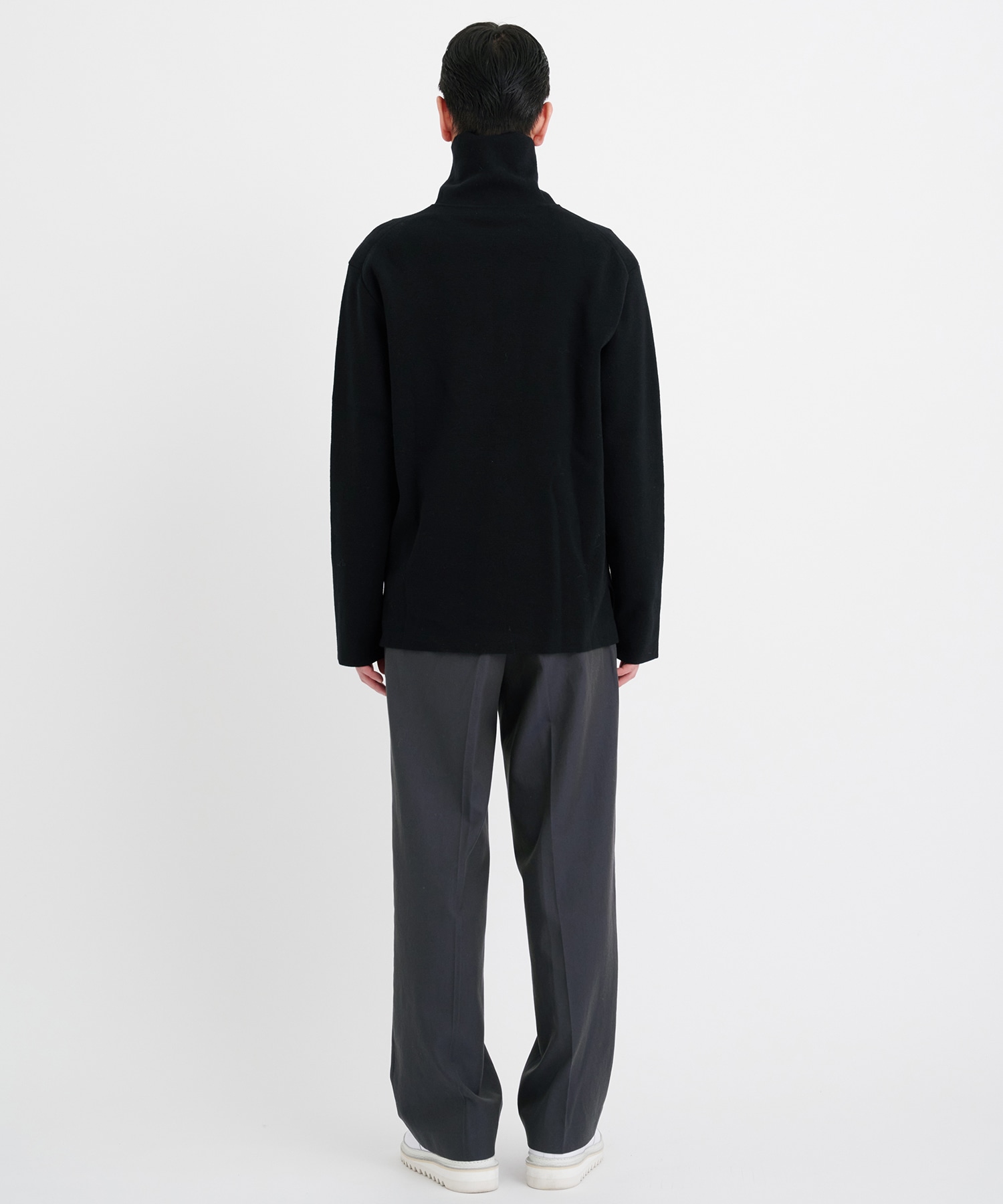 Big Collar Half Zip Sweater | THE TOKYO