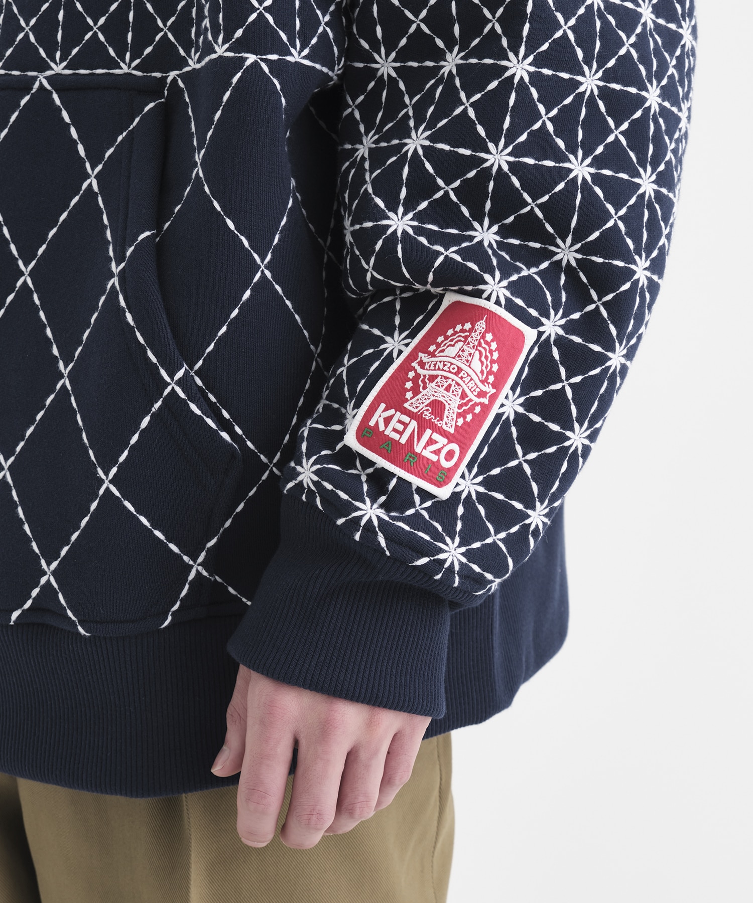 Kenzo Sashiko Stitch Oversized Hoodie M KENZO