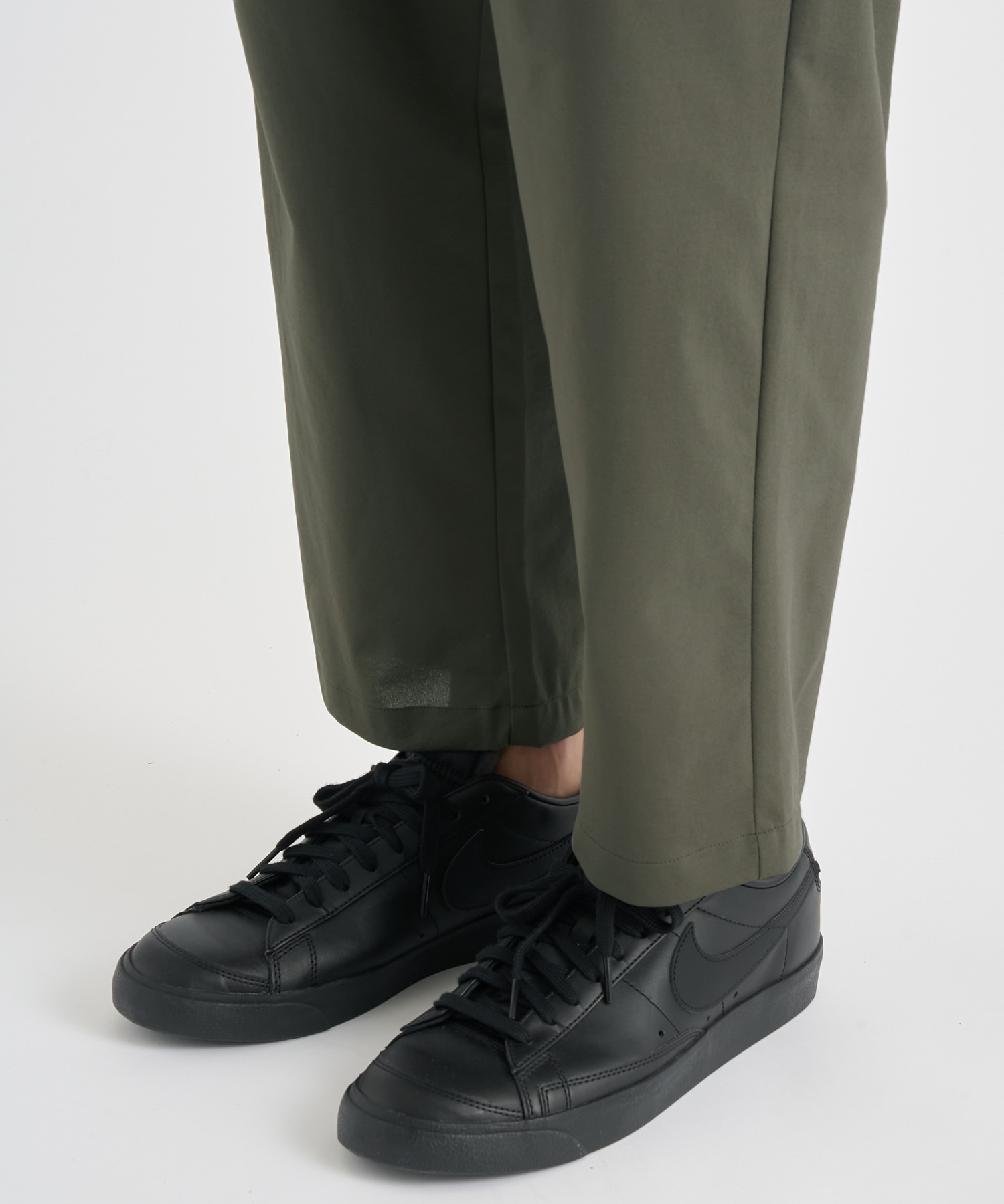 別注 PE HIGH GAUGE JERSEY BELTED TAPERED TROUSERS ATTACHMENT