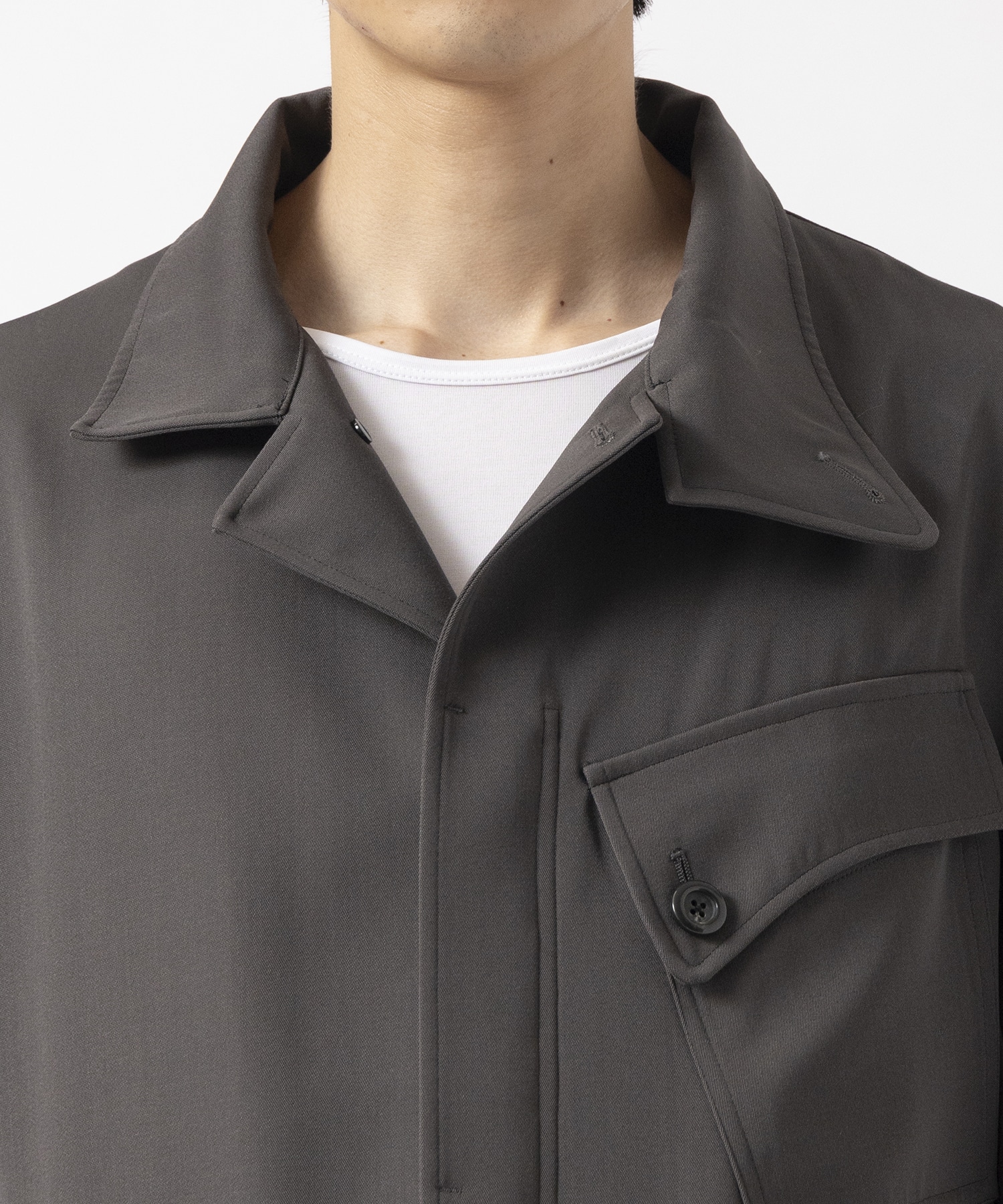 Curve Stand Collar Blouson UJOH HOMME