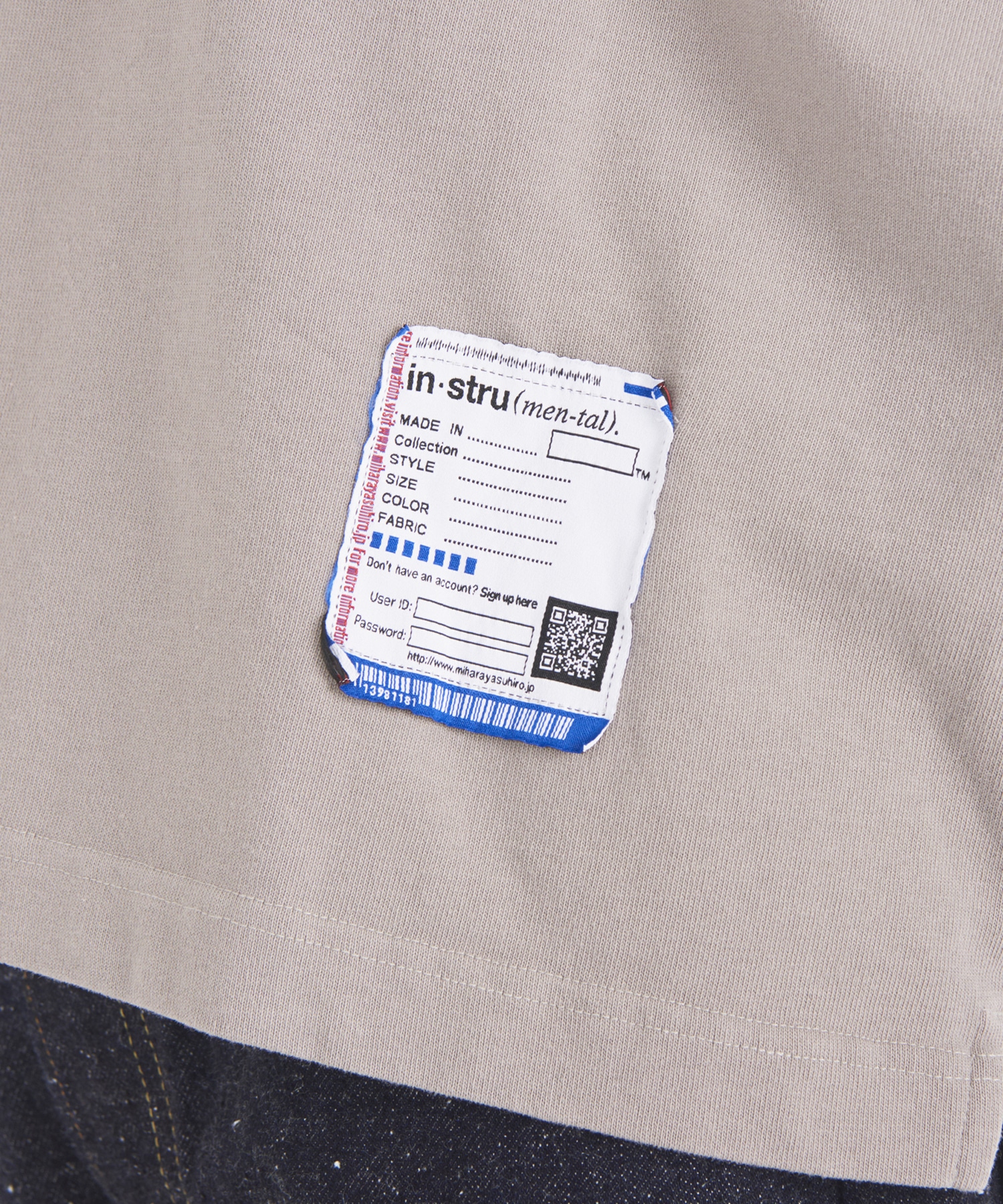 HEAVY WEIGHT JERSEY POCKET LS TEE Maison MIHARA YASUHIRO