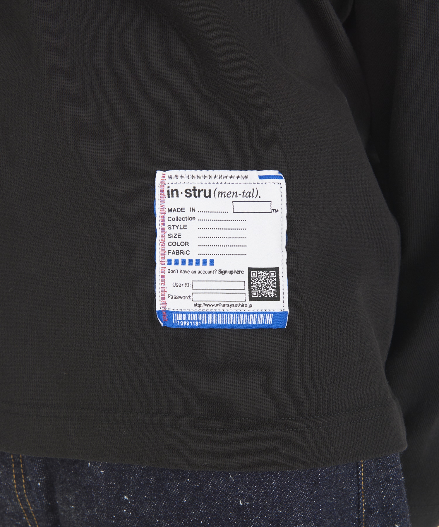 HEAVY WEIGHT JERSEY POCKET LS TEE Maison MIHARA YASUHIRO