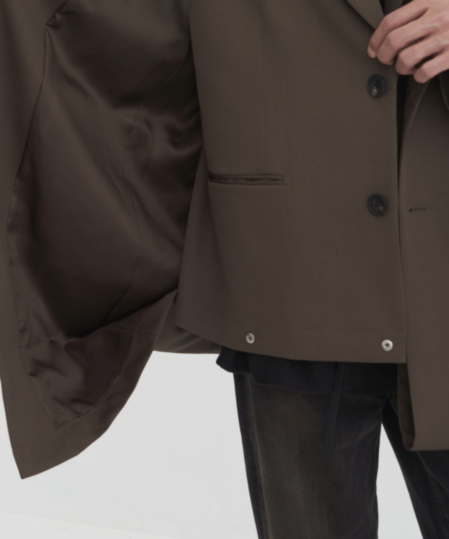 OVERSIZED LAYERED COMBINATION JACKET ssstein