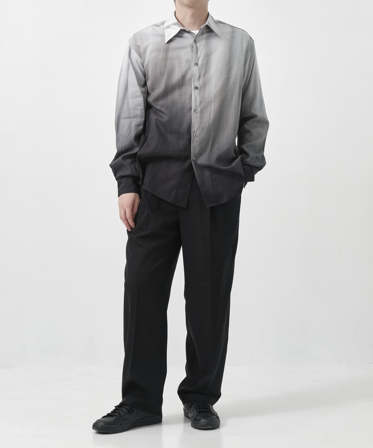 【ヨーク】Hand Painted Lawn Loose Fit Shirt YOKE