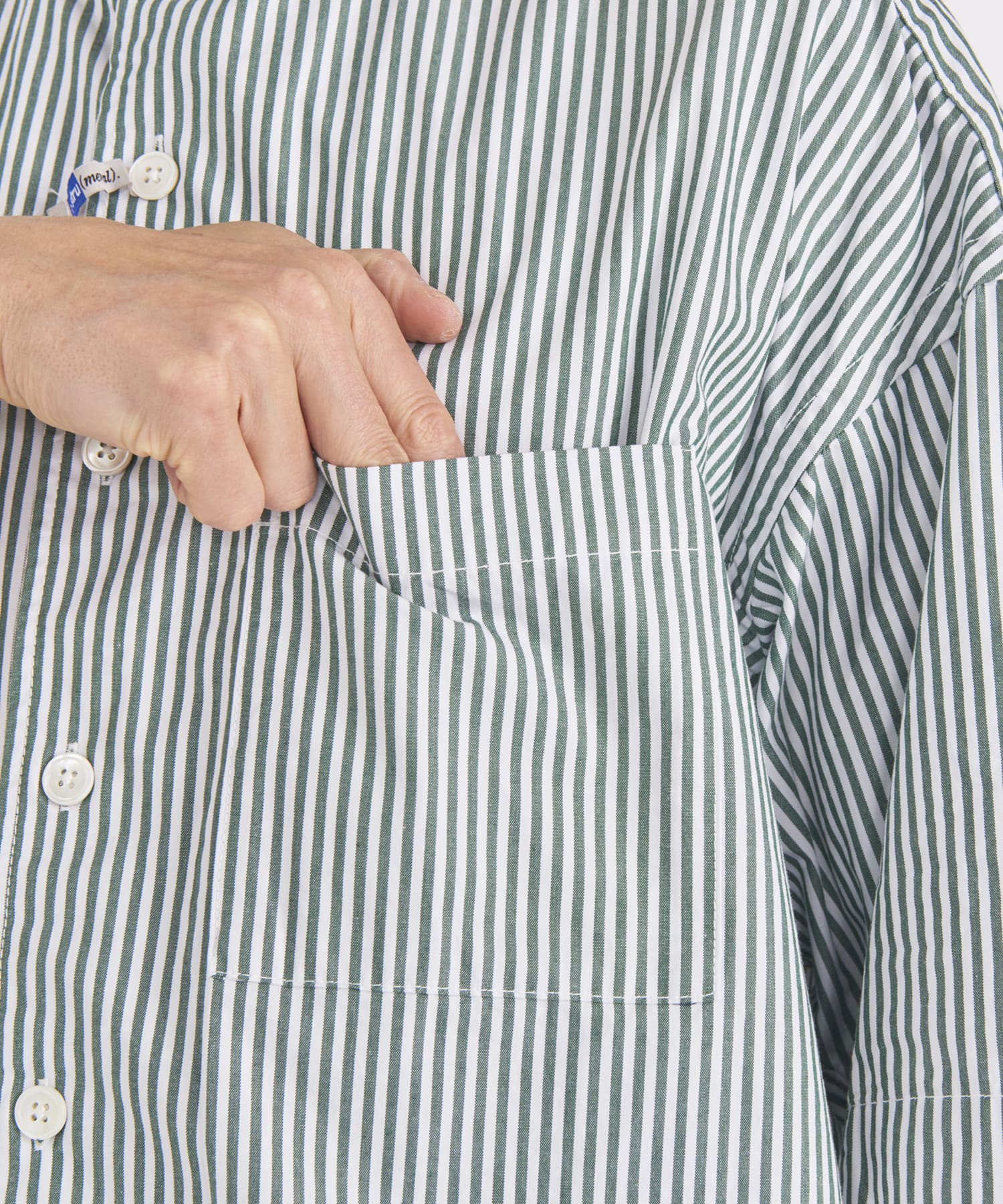 HIGH DENSITY OX STAND COLLAR SS SHIRTS Maison MIHARA YASUHIRO