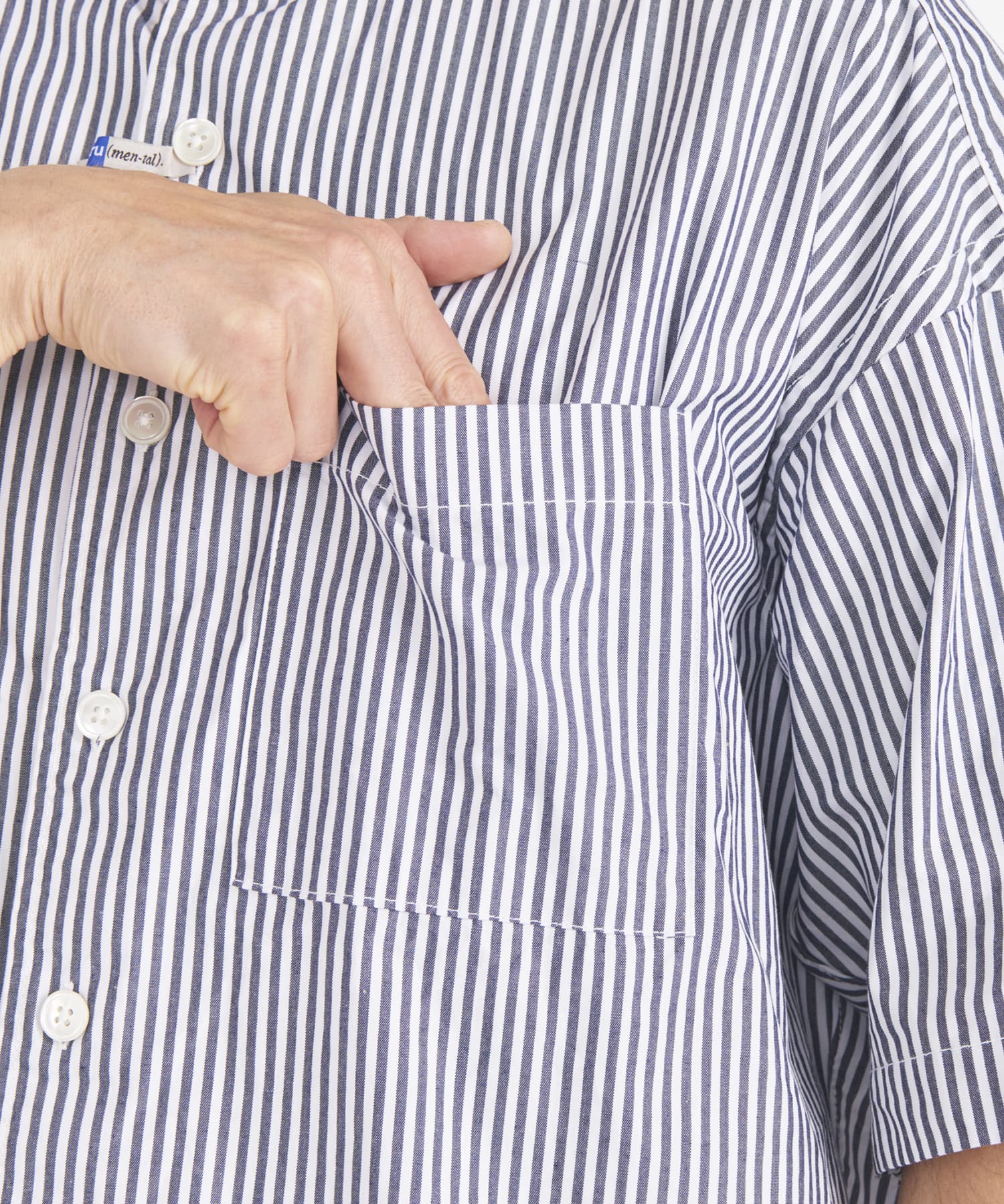 HIGH DENSITY OX STAND COLLAR SS SHIRTS Maison MIHARA YASUHIRO