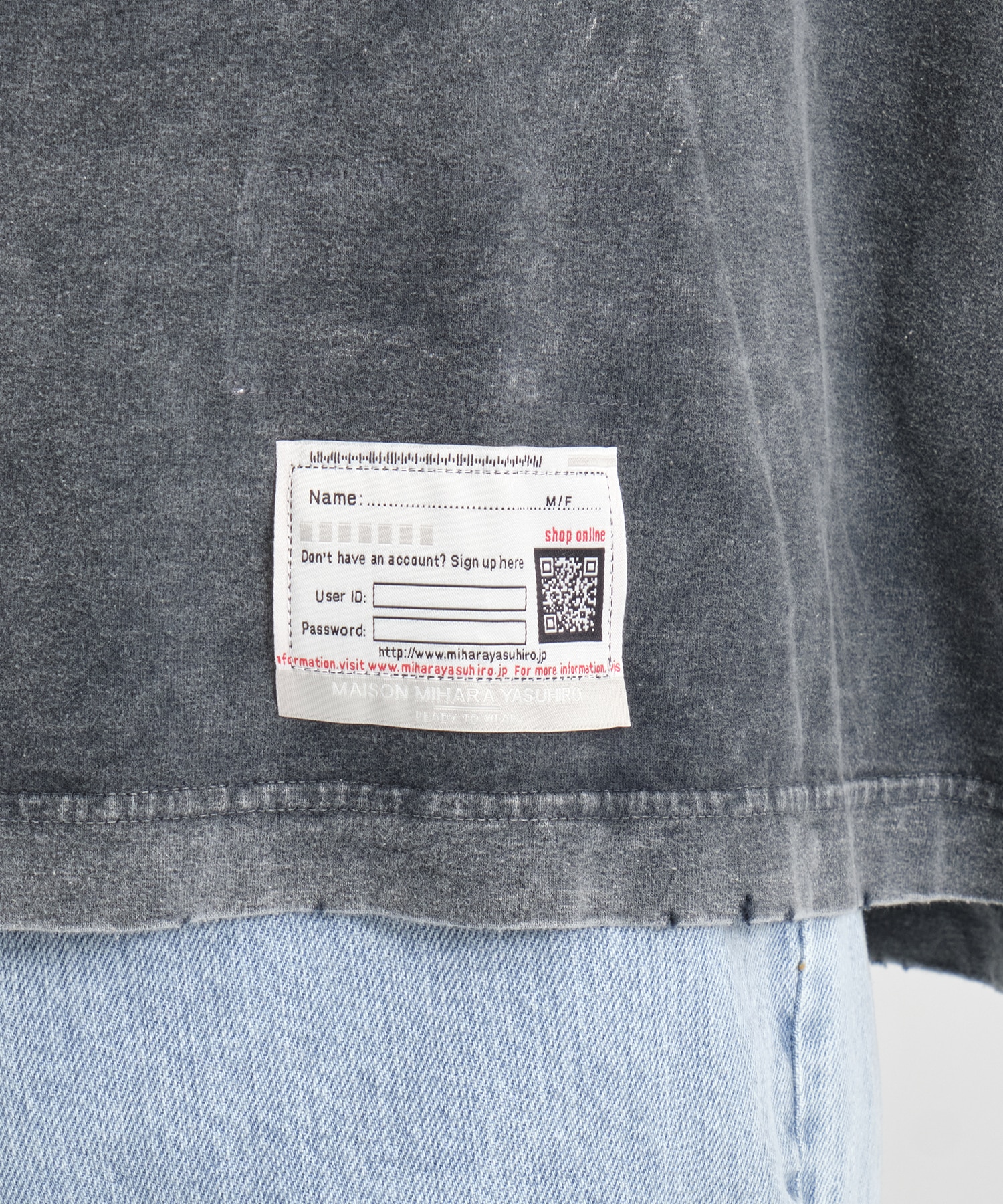 BLEACHED TEE Maison MIHARA YASUHIRO